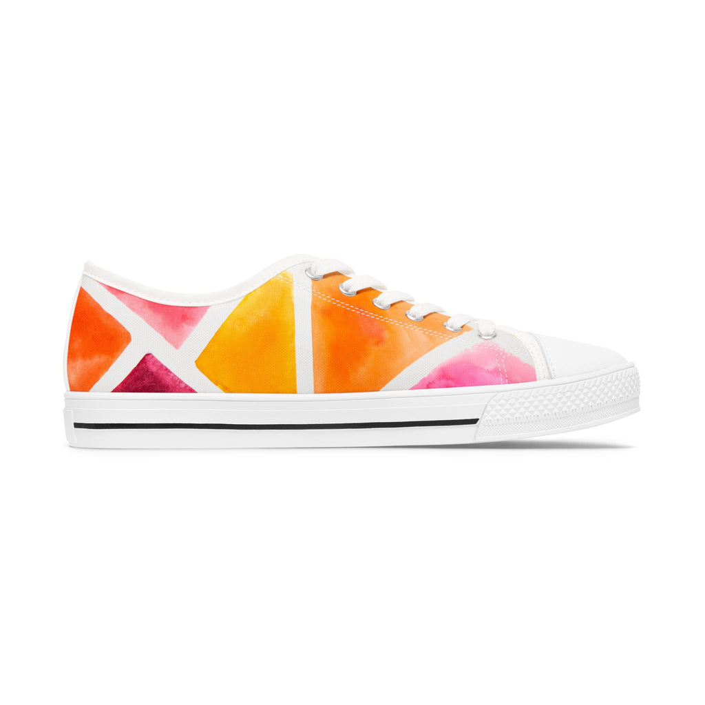 Colorful Sneakers for Women, Stylish Shoes, Trendy Tennis Shoes, Fashion Sneakers, Rainbow Low Top Sneakers Modern look