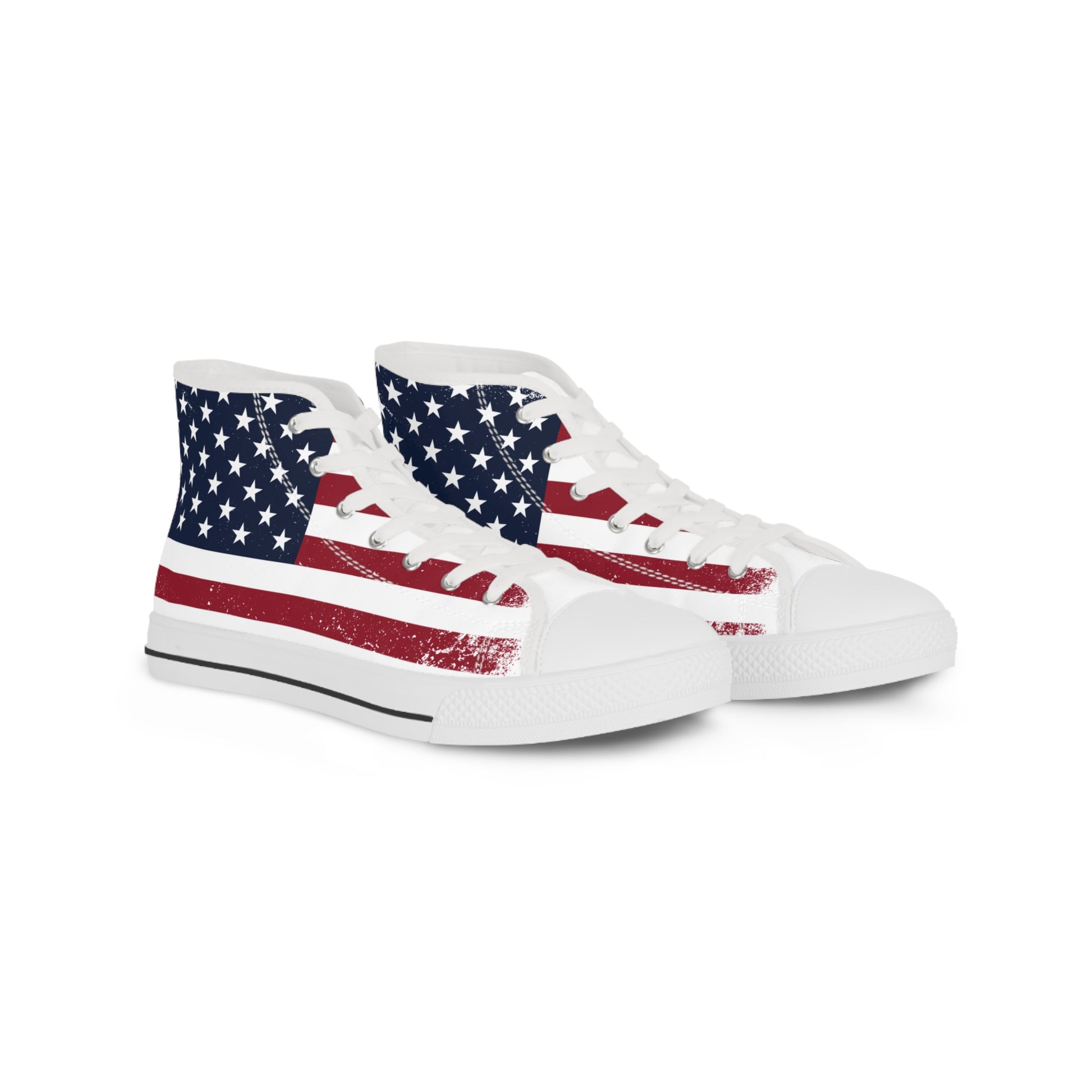 Mens Designer Patriotic High Top Sneakers for Men USA Flag Design Mens Sneakers high top sneaker