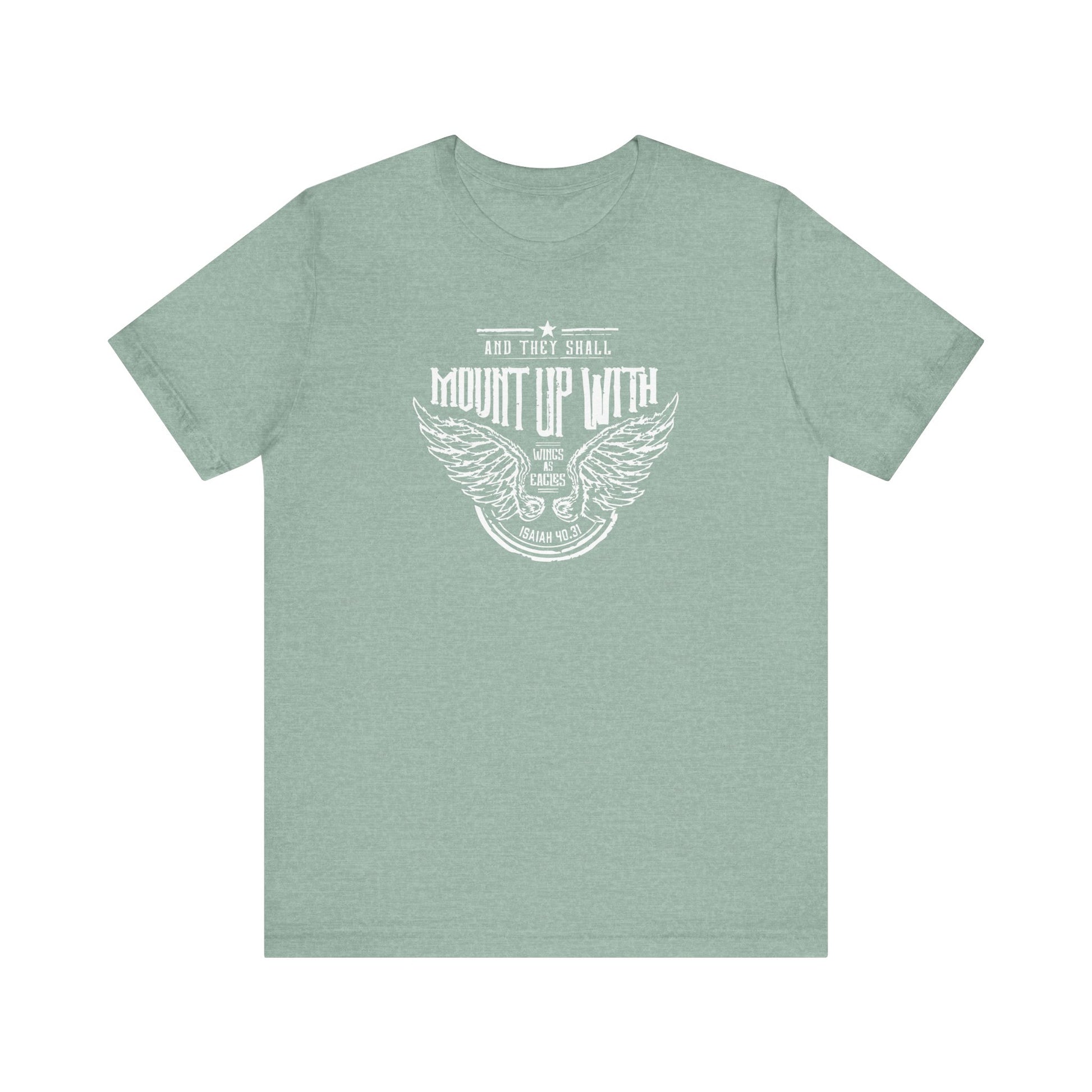 Christian Man Woman Inspirational Tshirt Isaiah Scripture Bible Verse Tee Perfect for Casual Outings & Gifts