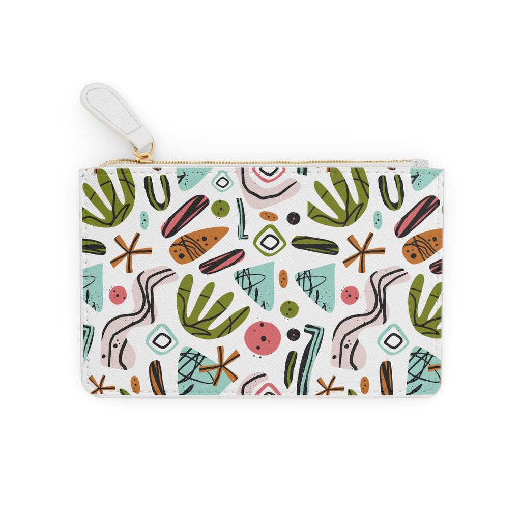 Colorful Abstract Spring Mini Clutch Bag - Vibrant Patterned Pouch for Girls' Nights Out, Daily Essentials, Travel, Gift