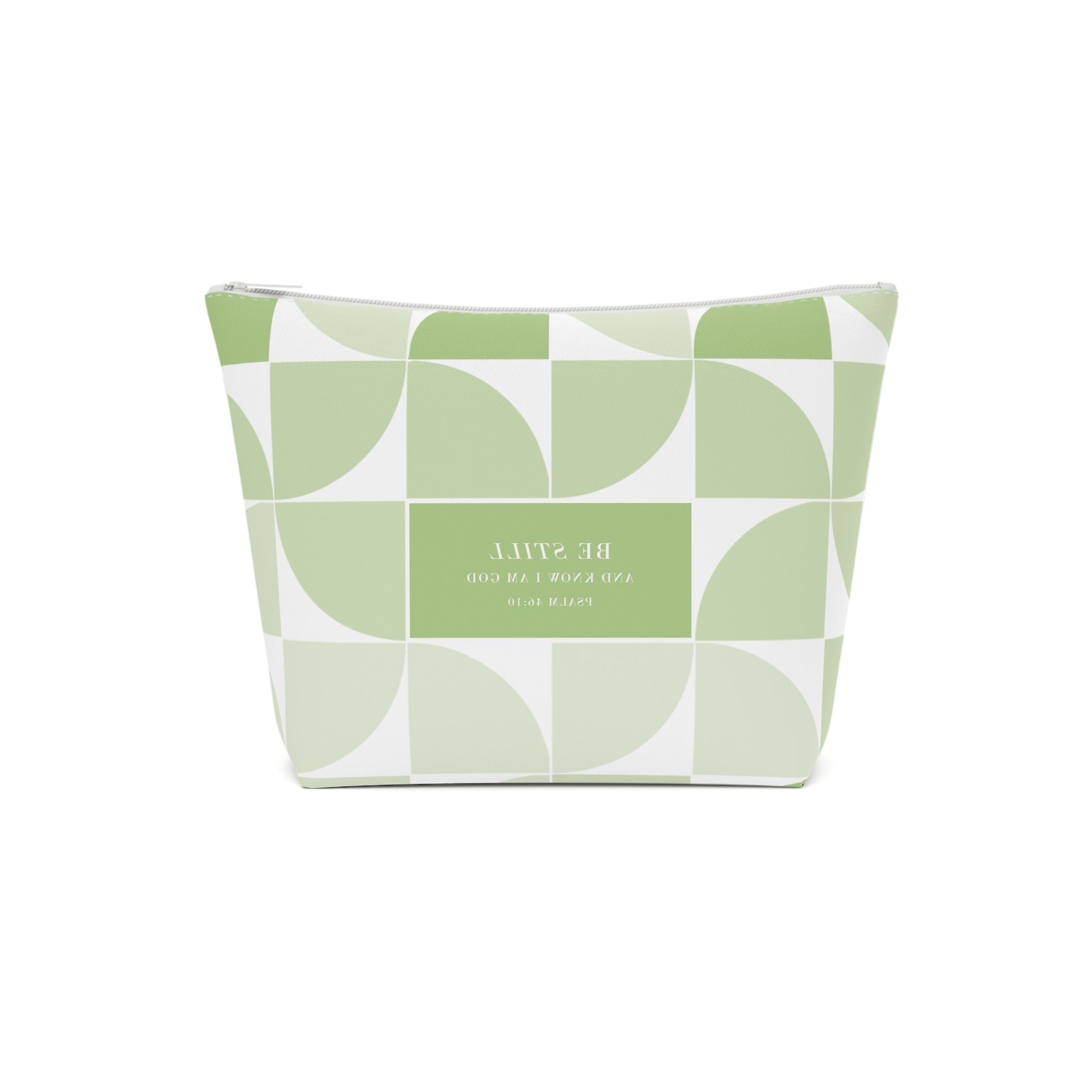 be Still Scripture Spring Pattern Cosmetic Bag Modern Design Christian Travel Case Gift For Women Christian Purse Cosmetic Gift Bag