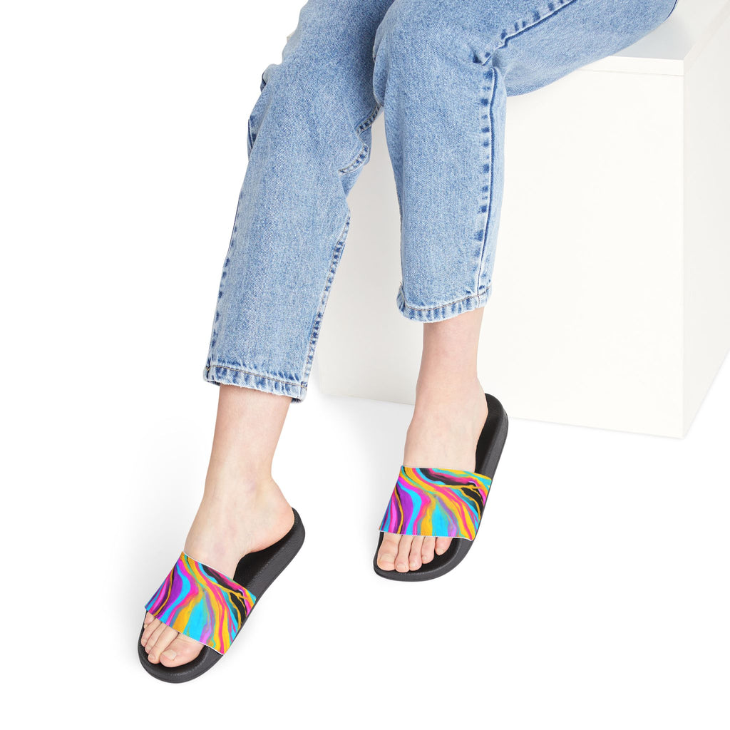 Colorful Women's Wearable Sandals, Boho Slide Sandals, Comfortable Summer Footwear, Beach Outing Sandals, Gift for Her