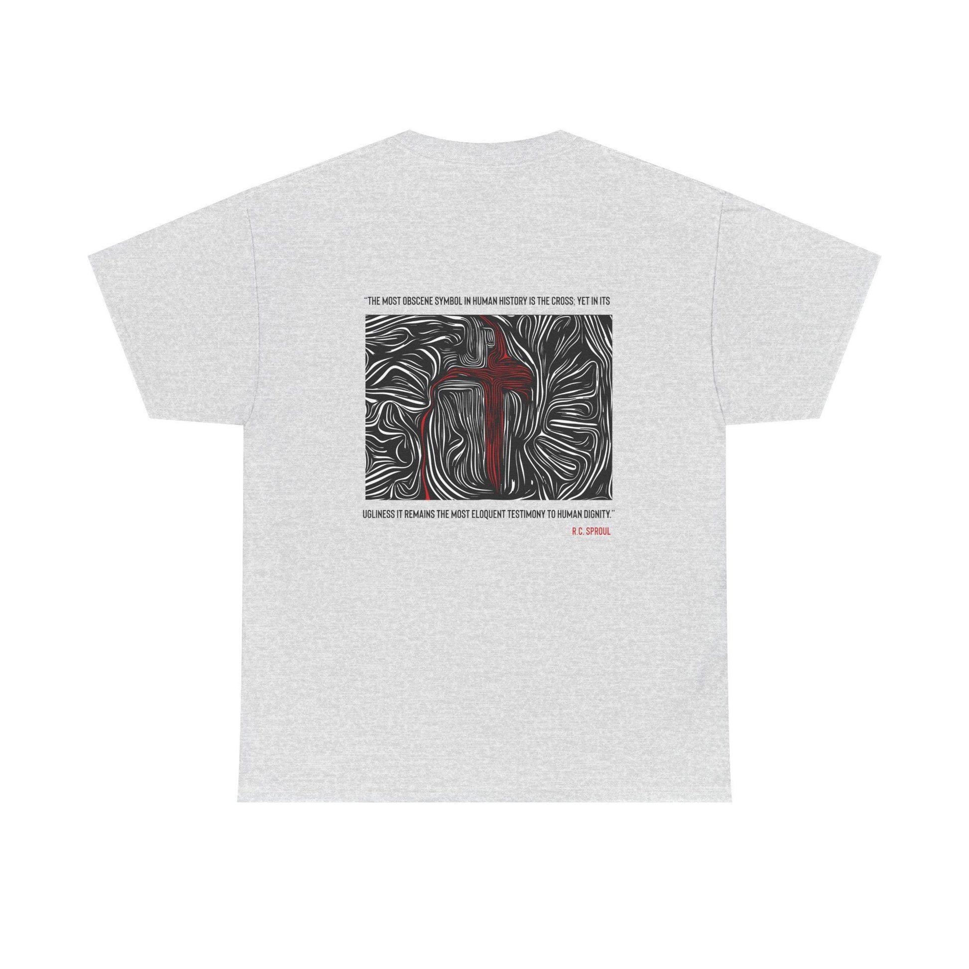 Inspirational T-Shirt For Christian Men Women Mom Dad Gift Bible Verse The Cross Quote For Apparel Shirt