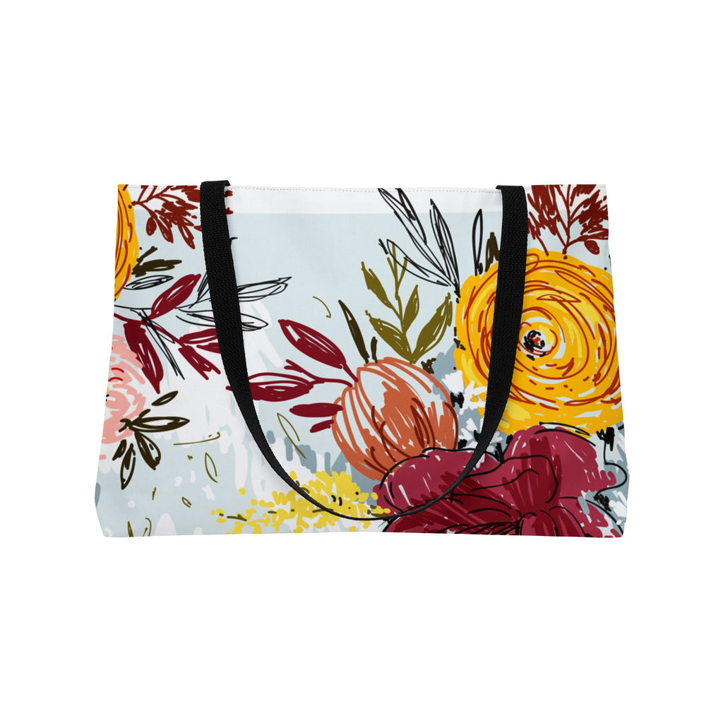 Spring Floral Weekender Tote Bag Perfect for Travel & Everyday Use Floral Bag Chic Accessory for Every Occasion Floral Print Elegant Flower Tote Women's Gift, Floral Print