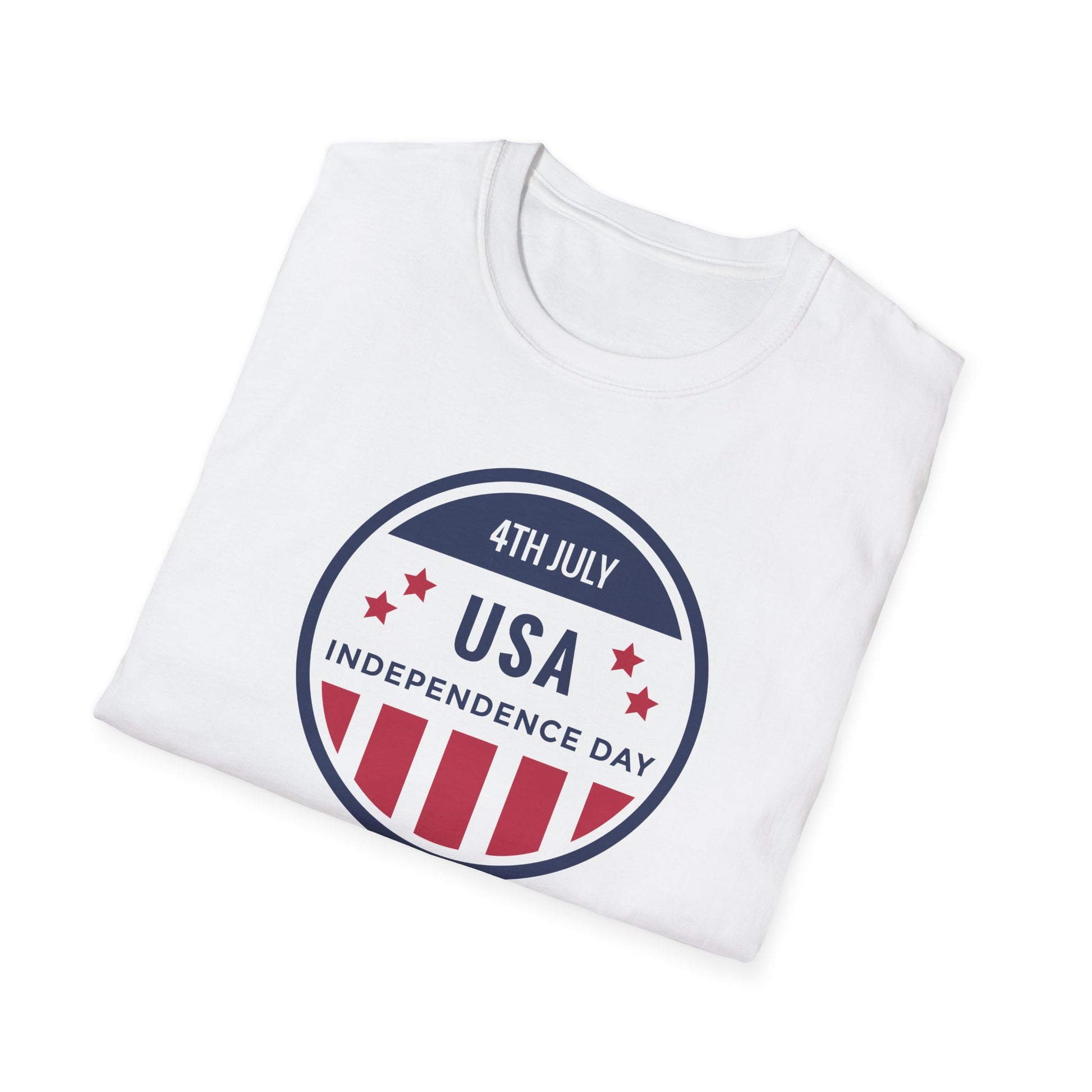 Fourth of July Independence Day Unisex Softstyle T-Shirt 4th of July Tee Picnic Shirt