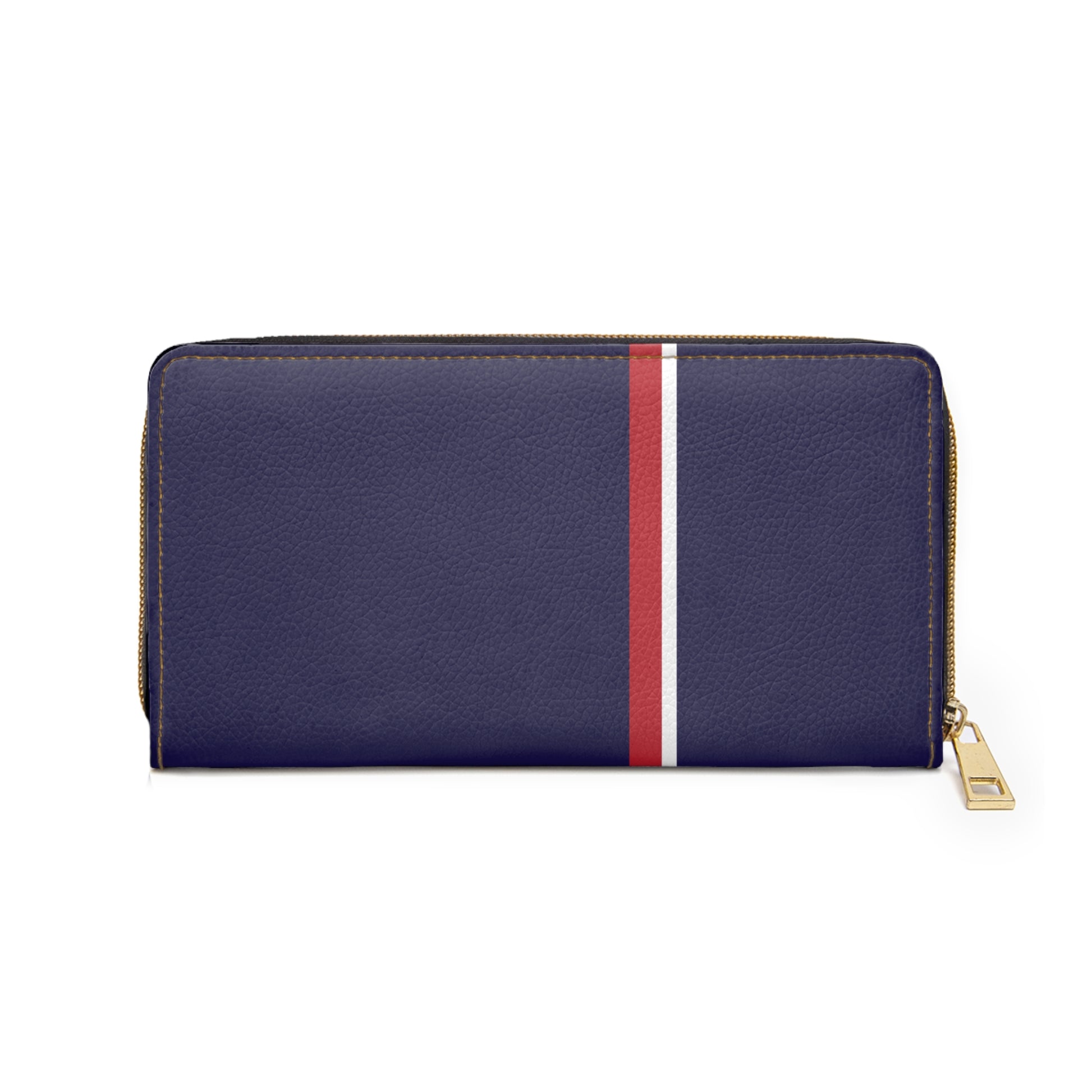 Navy Stripe Zipper Wallet Stylish Clutch, Gifts for Her, Everyday Organizer, Travel Accessory, Modern Purse