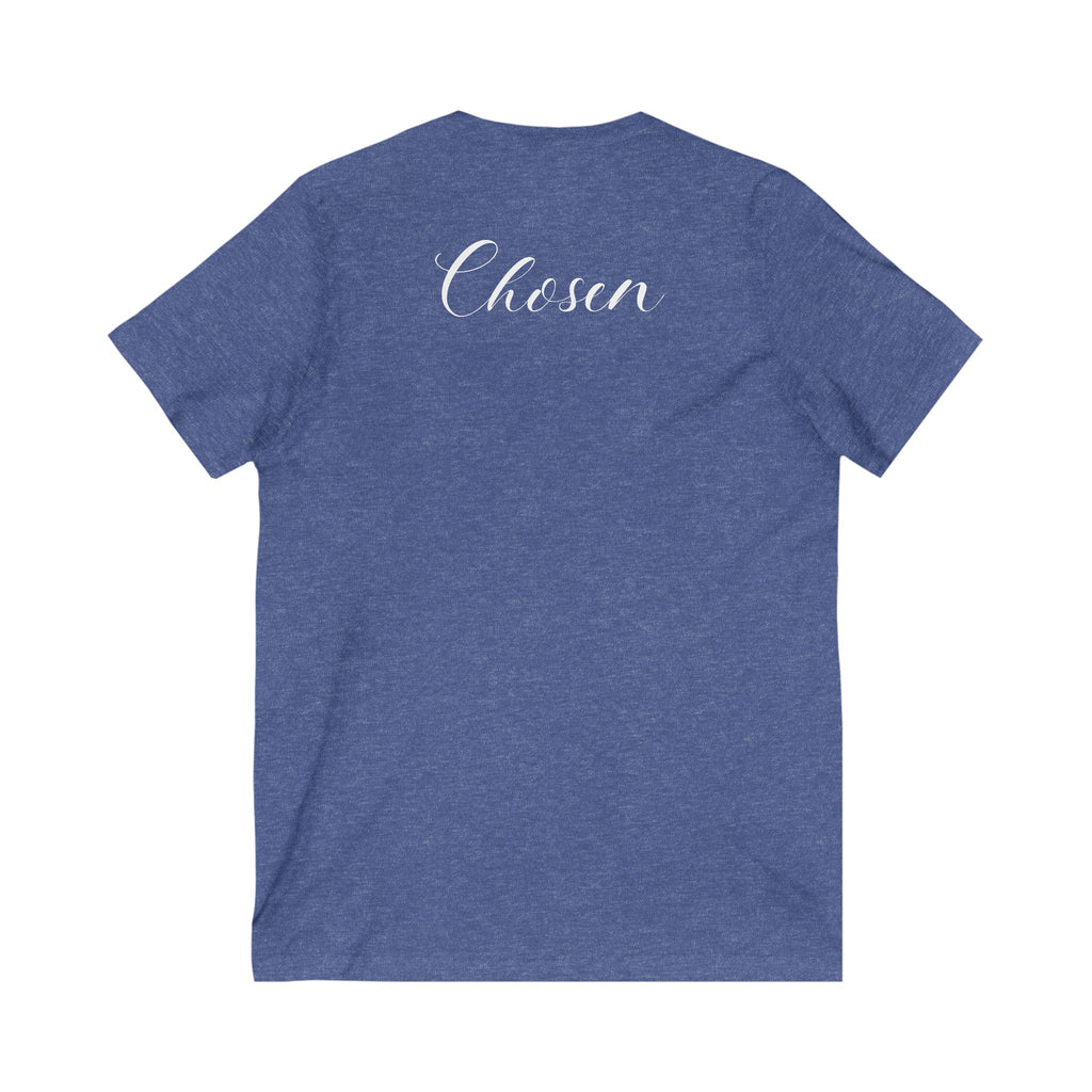 Christian Soft Cotton T-Shirt For Christian Women Gift Shirt V Neck Tee For Mom Gift Apparel Tee Chosen Tee