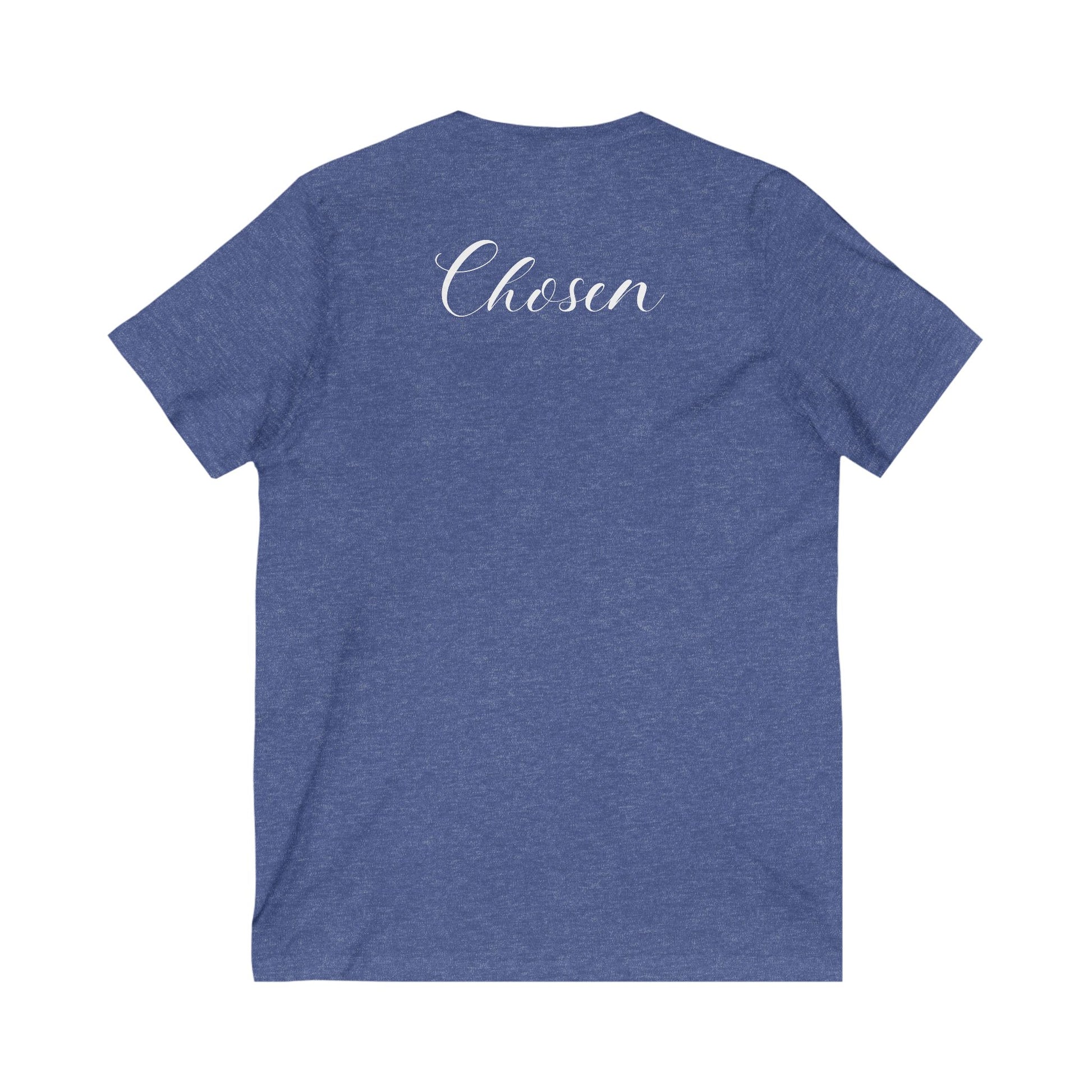 Christian Soft Cotton T-Shirt For Christian Women Gift Shirt V Neck Tee For Mom Gift Apparel Tee Chosen Tee