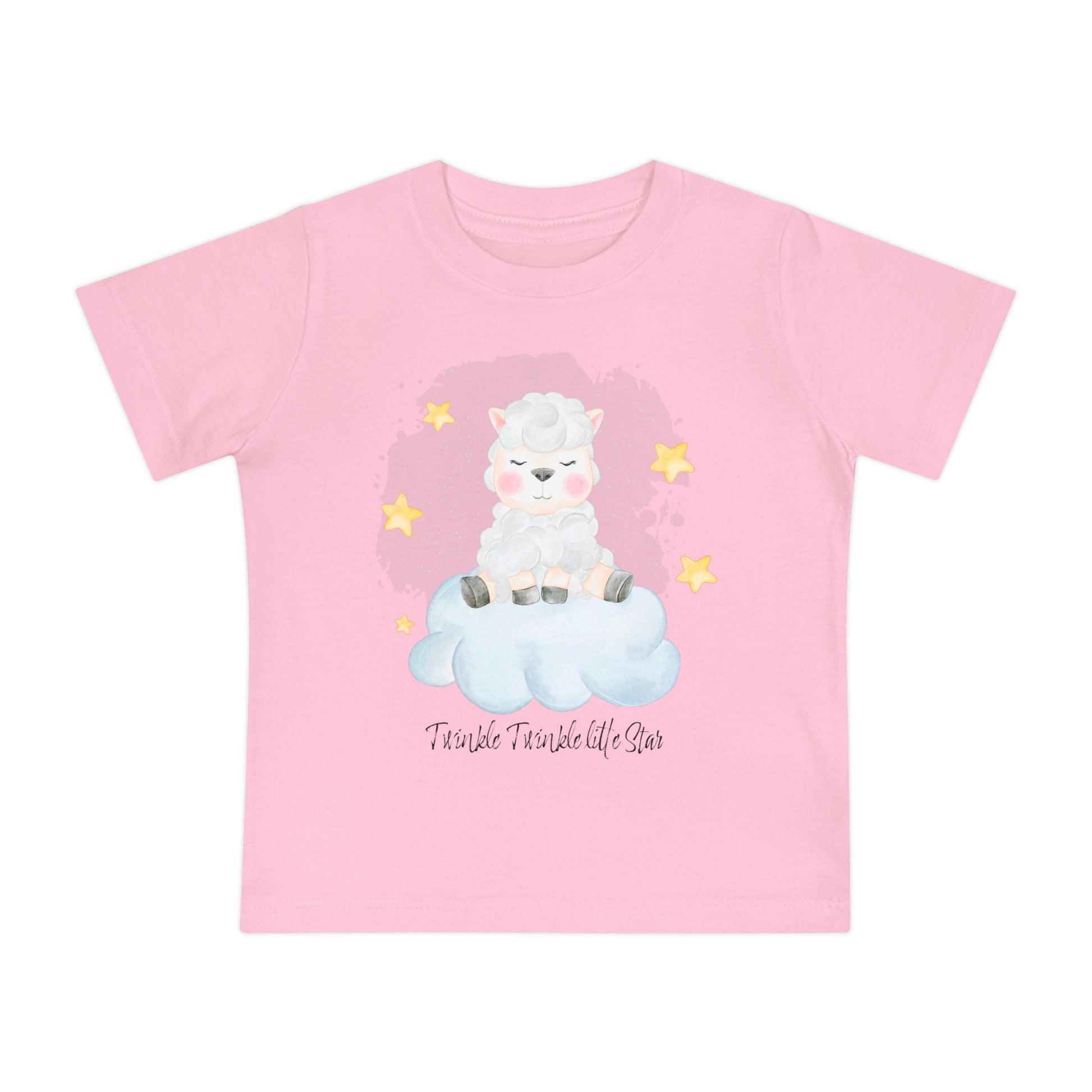 Cute Baby Short Sleeve T-Shirt  'Twinkle Twinkle Little Star' Design Tshirt Baby Gift or Shower
