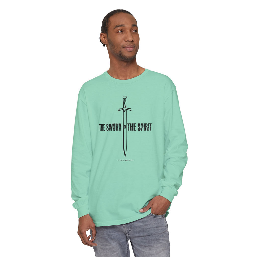 Christian Long Sleeve TShirt For Christian Mom Dad  For Christian Men Christian Shirt, Bible Verse T-Shirt, Religious Outfit, Retro Faith T Shirt, Christian Cross Graphic Tees, Jesus Shirt, Religious Gift Shirt Long Sleeve Tee Apparel Bible Verse Ephesian