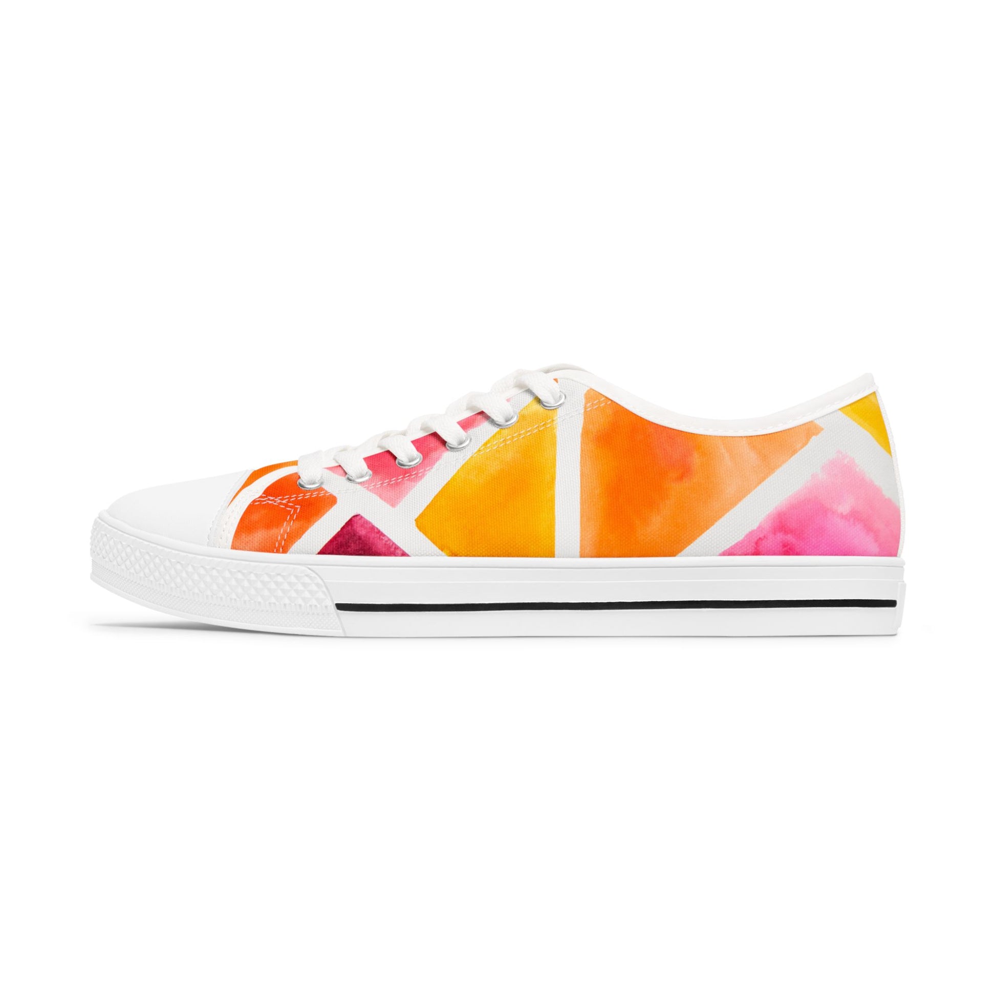Colorful Sneakers for Women, Stylish Shoes, Trendy Tennis Shoes, Fashion Sneakers, Rainbow Low Top Sneakers Modern look