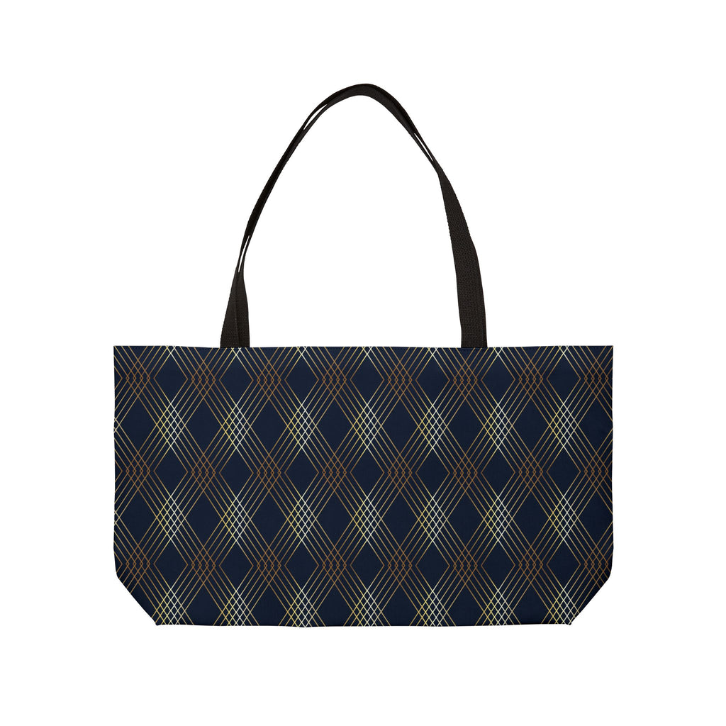 Plaid Diamond Weekender Bag Weekender Tote Bag Oversized Bag Lined Beach Tote Lake Trip Bag Travel Great Vacation Spring Break Bag