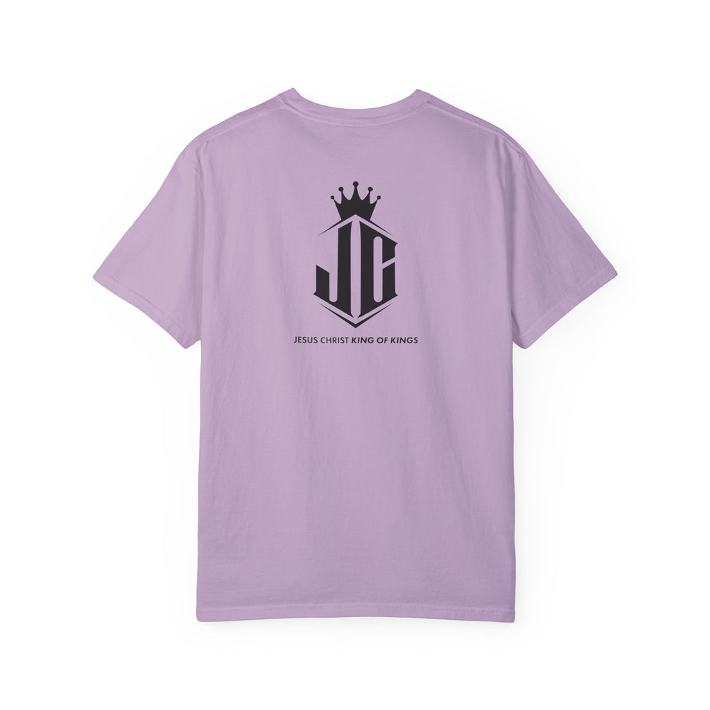 Unisex Garment-Dyed T-Shirt - Jesus Christ King of Kings Design Jesus Christ King of Kings T-Shirt | Faith-Based Unisex Apparel