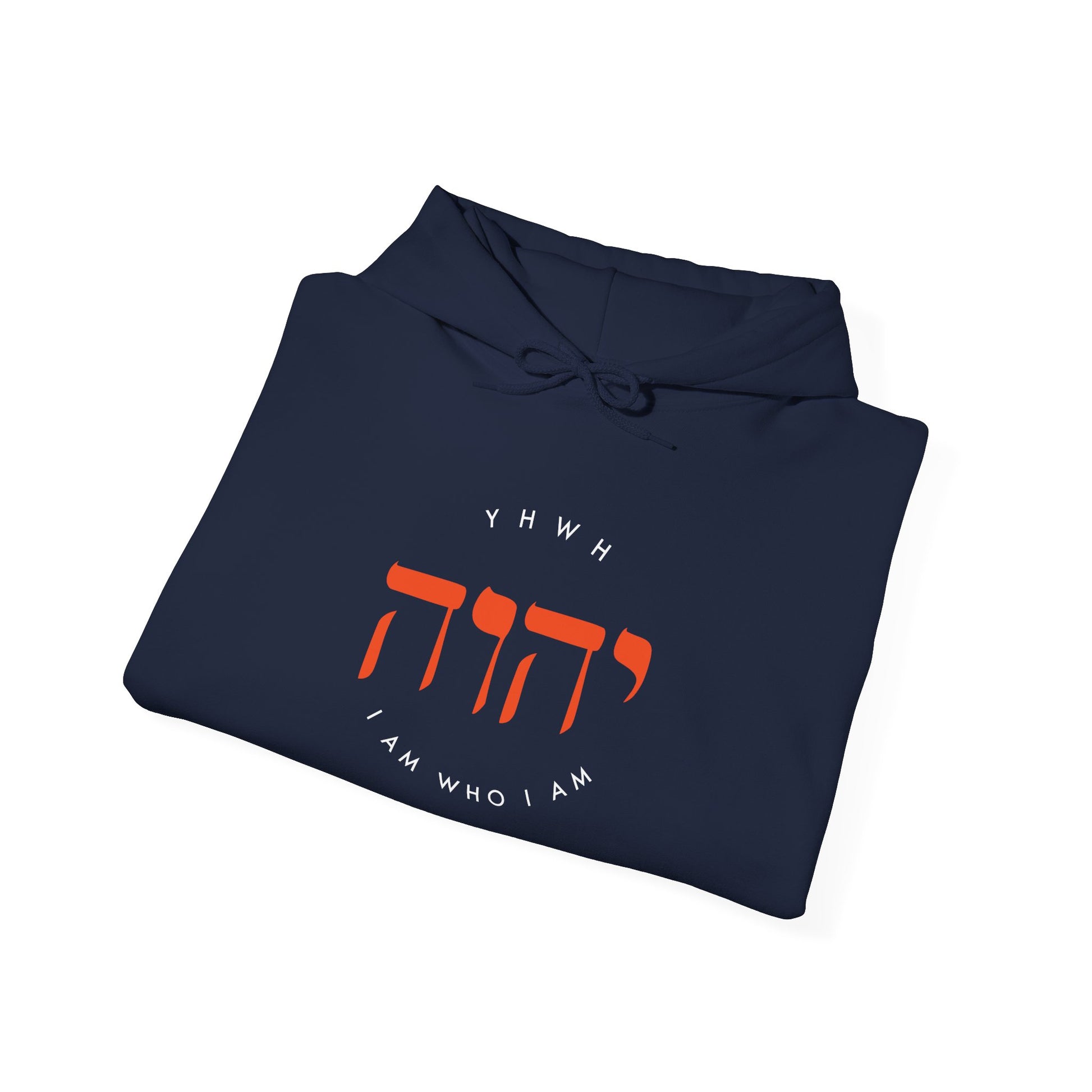 Hooded Sweatshirt For Men Women Clothing Modern Christian Fashion Sweatshirt Apparel Hebrew Graphic I Am Who I Am Hoodie