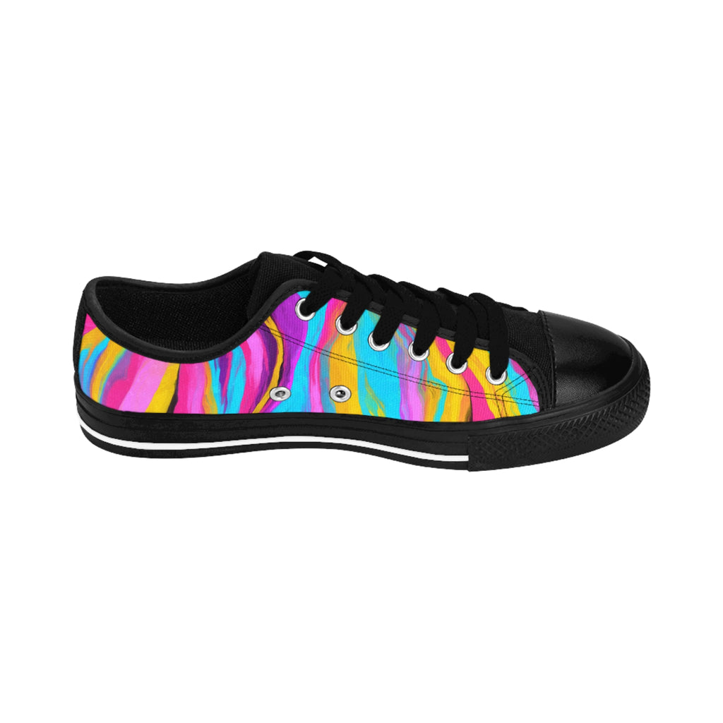 Vibrant Womens Sneakers Colorful Casual Footwear for Every Occasion, Trendy, Artistic, Gift for Her, Summer Shoes