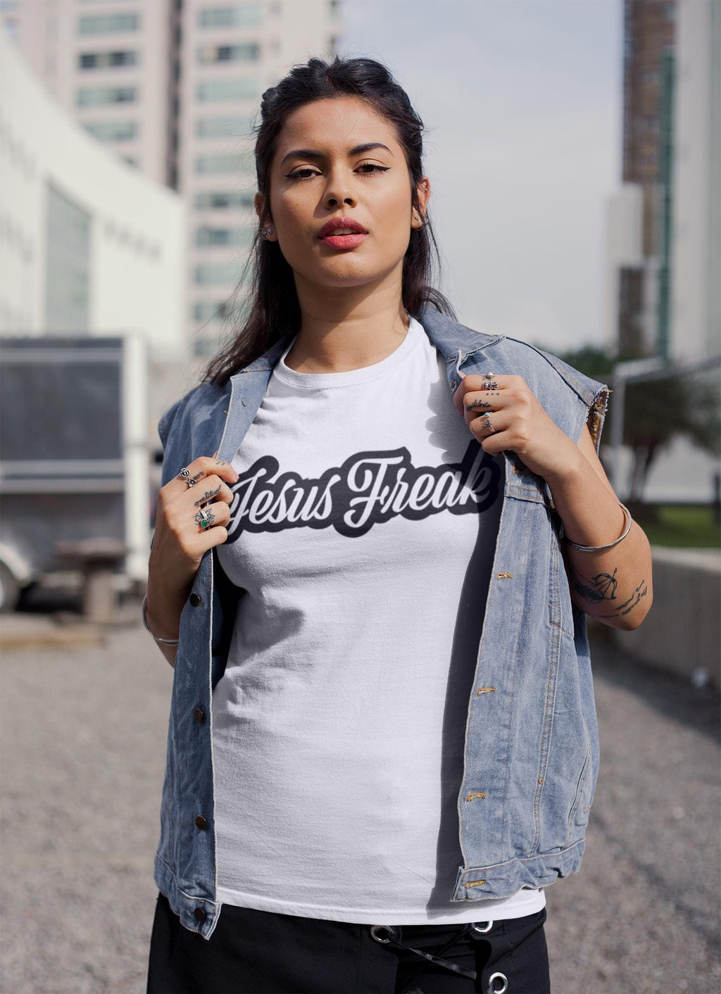 Unisex T-shirt Jesus Freak Tee Religious T-shirt Gift For Men Women Shirt Christian Apparel For Christian Mom Dad Tee