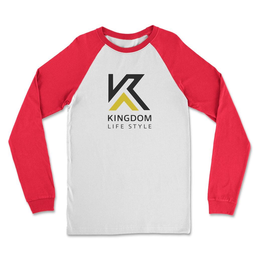 Kingdom Lifestyle Graphic BLK and GLD Spiritual clothing for Men Long Sleeve Shirt, Christian Apparel