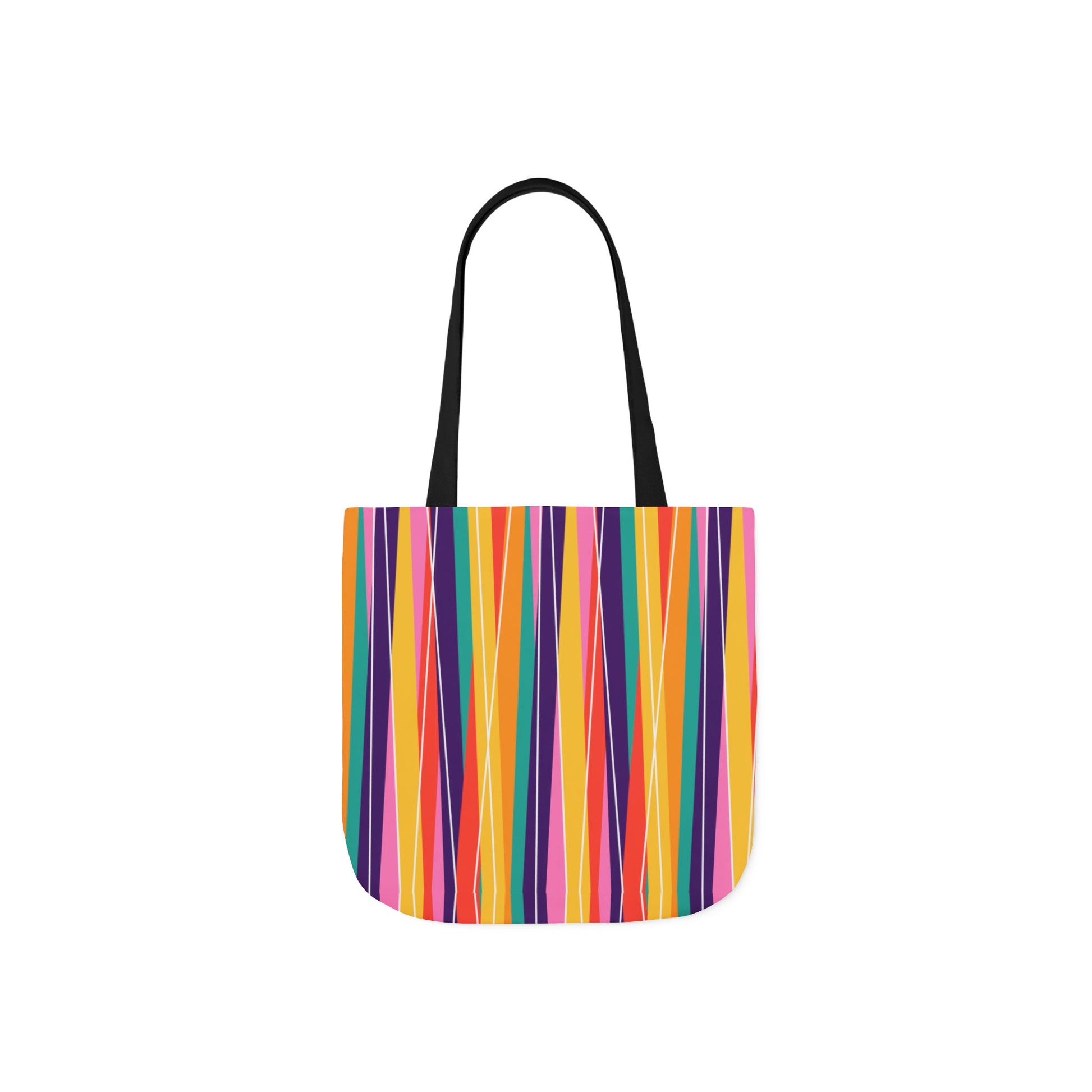 Colorful Striped Canvas Tote Bag, Fun Gift for Beach, Shopping, Travel, Eco-Friendly Bag, Summer Essential, Bright Design