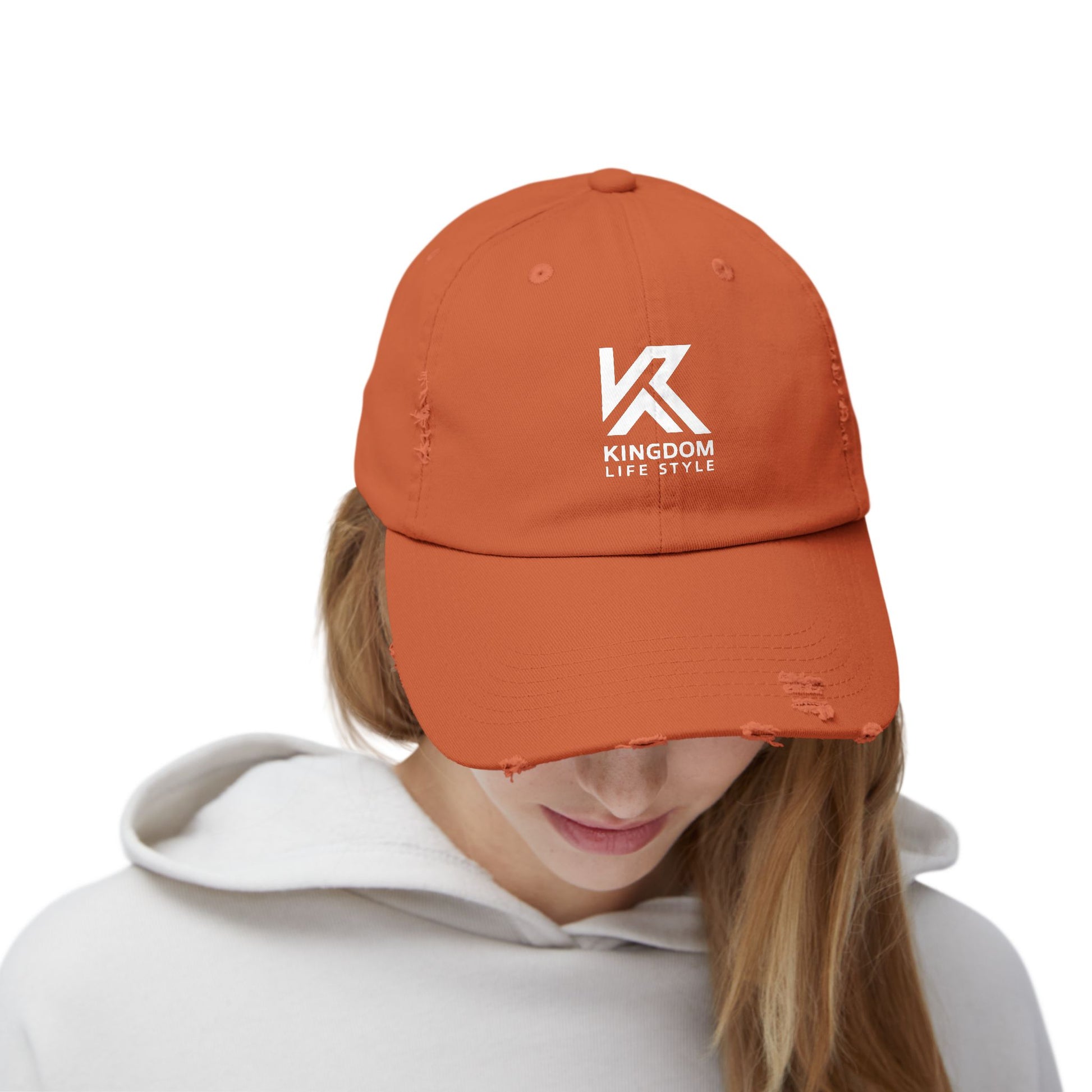 Stylish Unisex Distressed Cap - Kingdom Life Style Adjustable Hat Kingdom Lifestyle Cap Fa