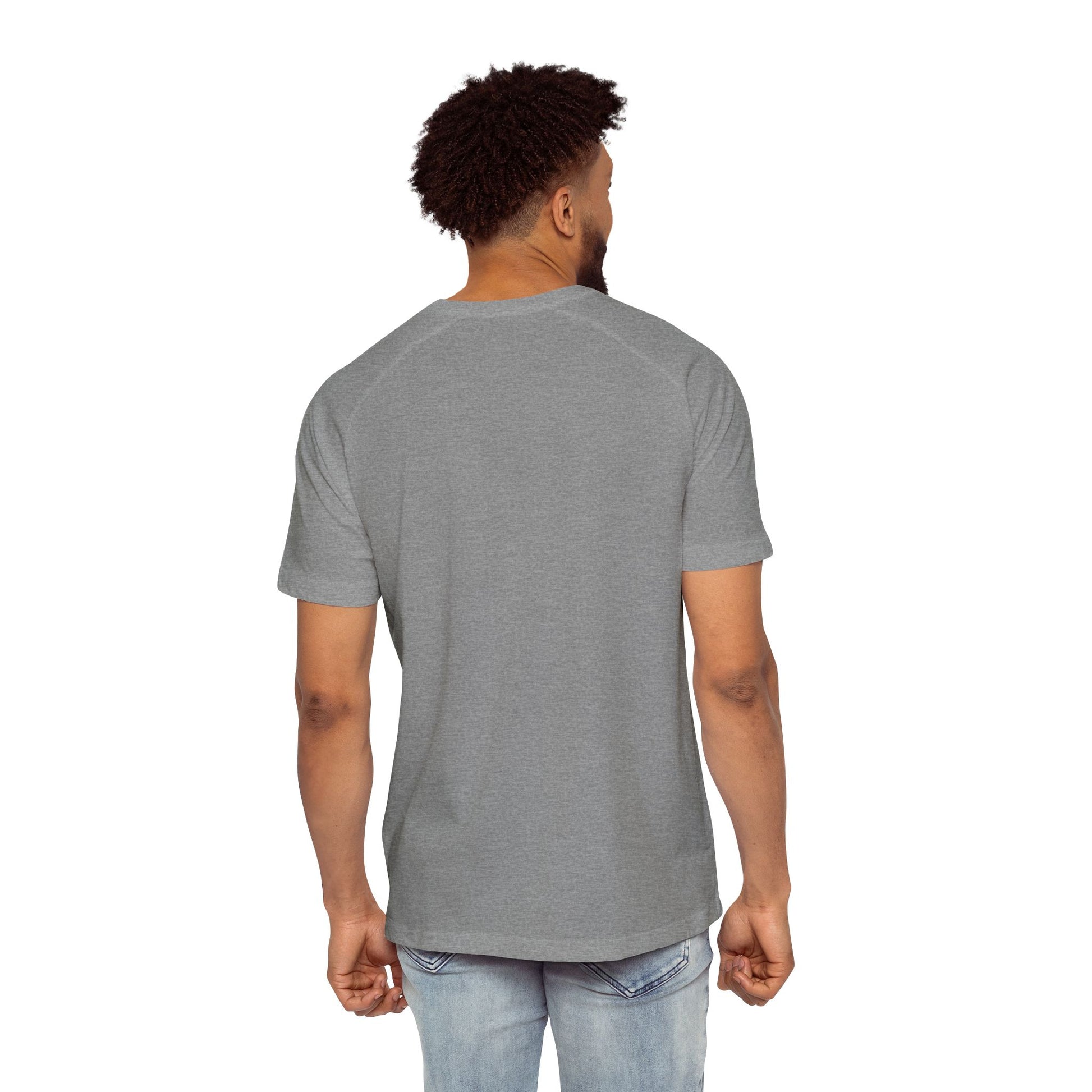 Men's Raglan T-Shirt Religious Faith Can Move Mountains - Inspirational Graphic Tee Christian Tee Mom Dad Gift