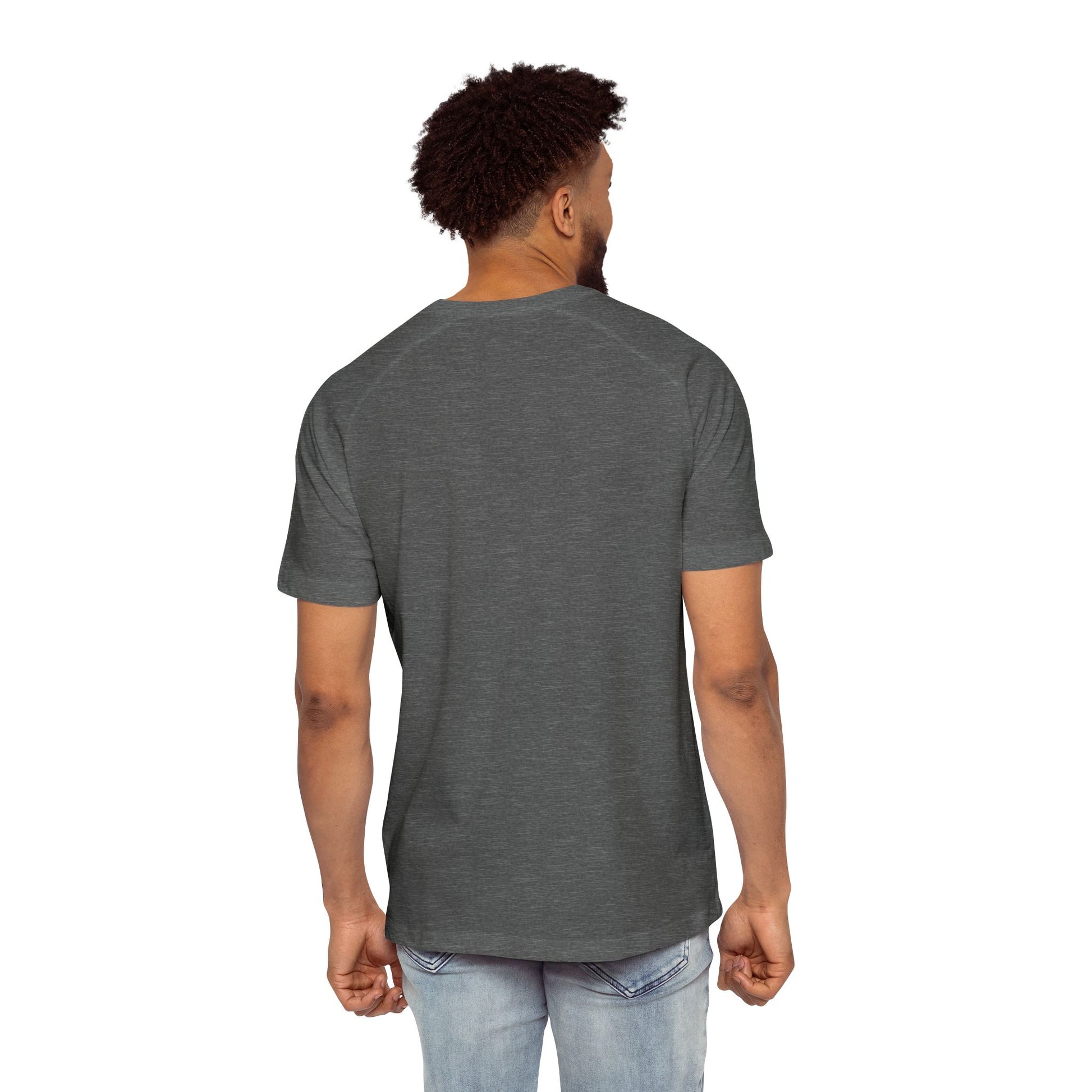 Men's Raglan T-Shirt Religious Faith Can Move Mountains - Inspirational Graphic Tee Christian Tee Mom Dad Gift