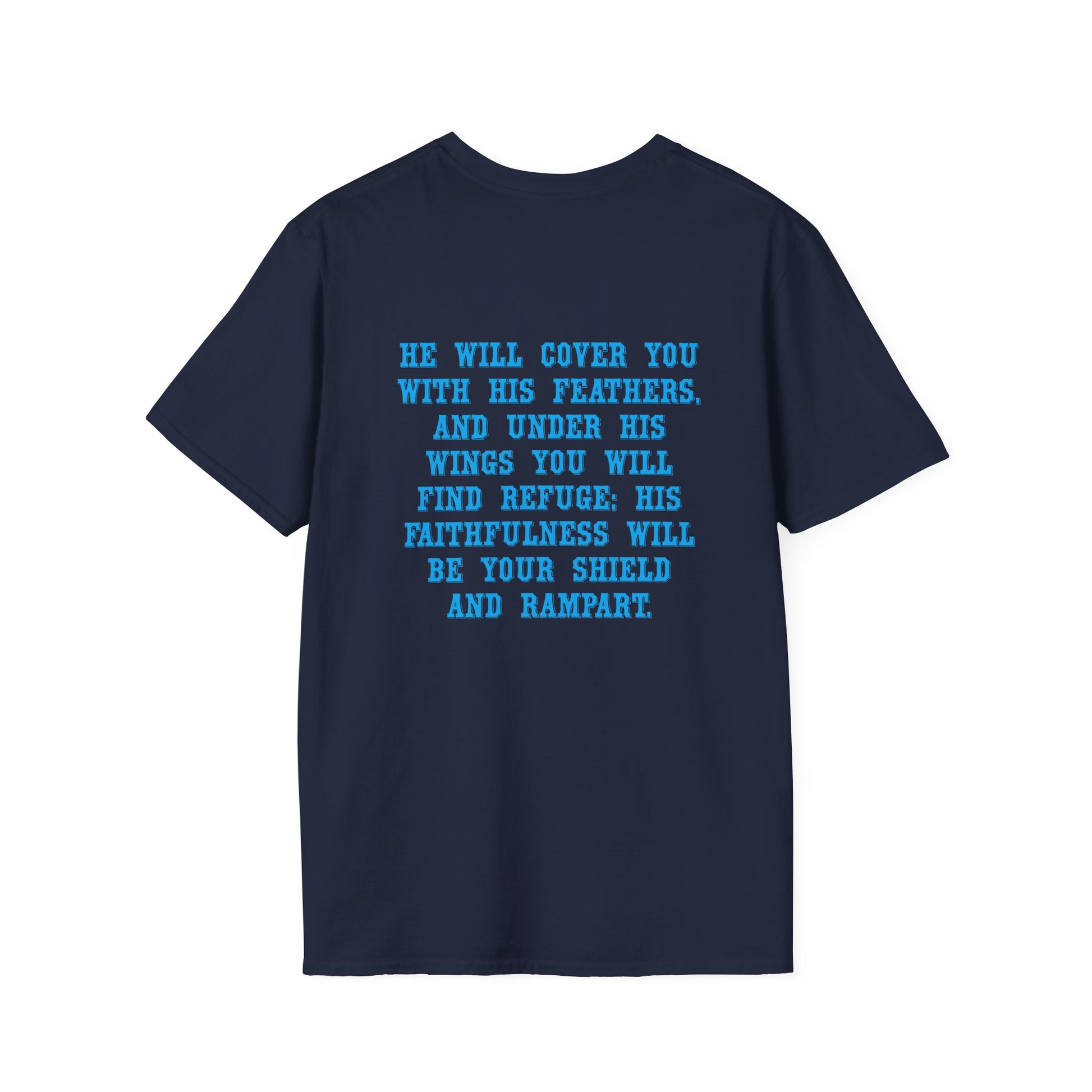 Eagle Tshirt For Men Women Bible Verse Shirt Gift For Mom Dad Softstyle T-Shirt Bible Verse Psalm 91 Tee