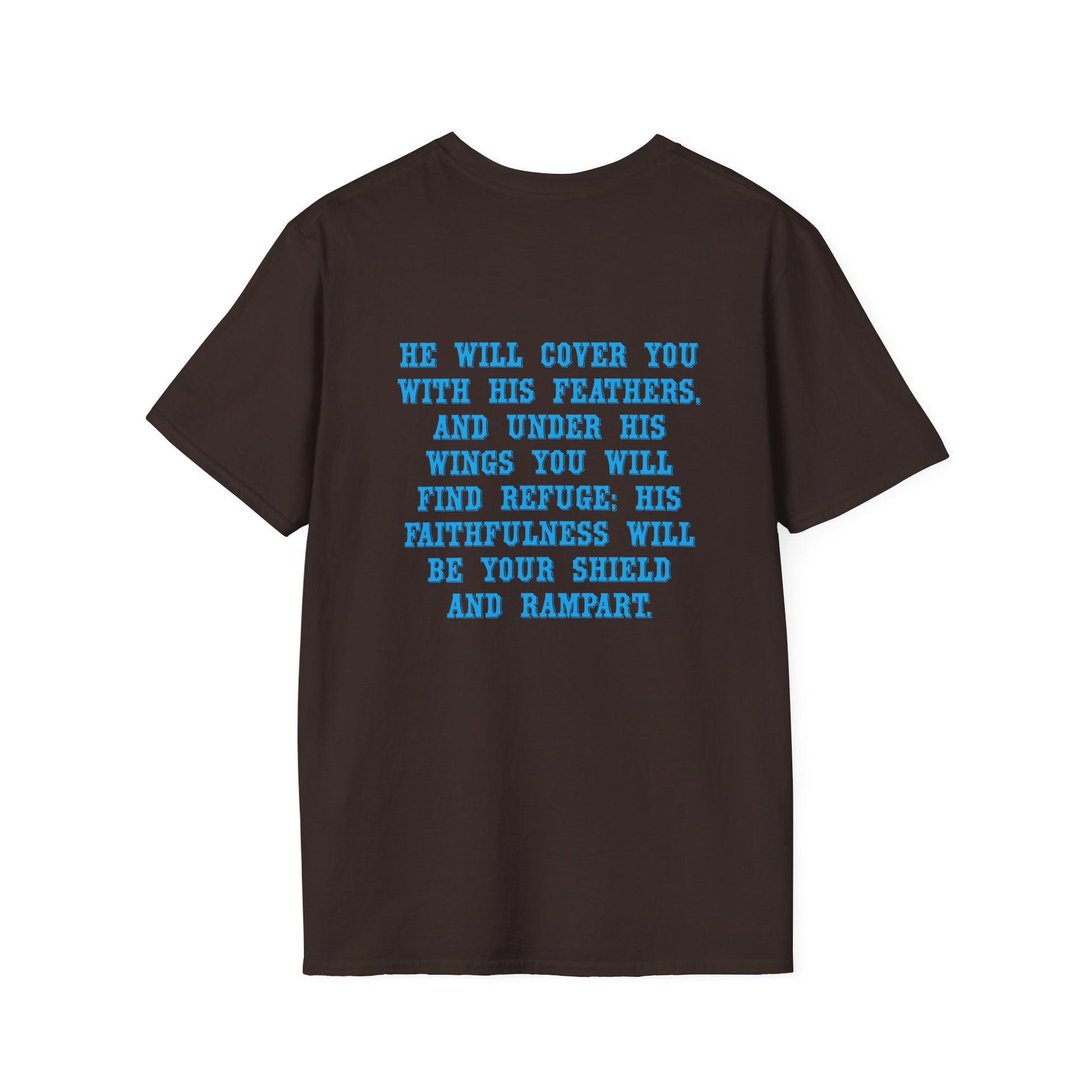 Eagle Tshirt For Men Women Bible Verse Shirt Gift For Mom Dad Softstyle T-Shirt Bible Verse Psalm 91 Tee