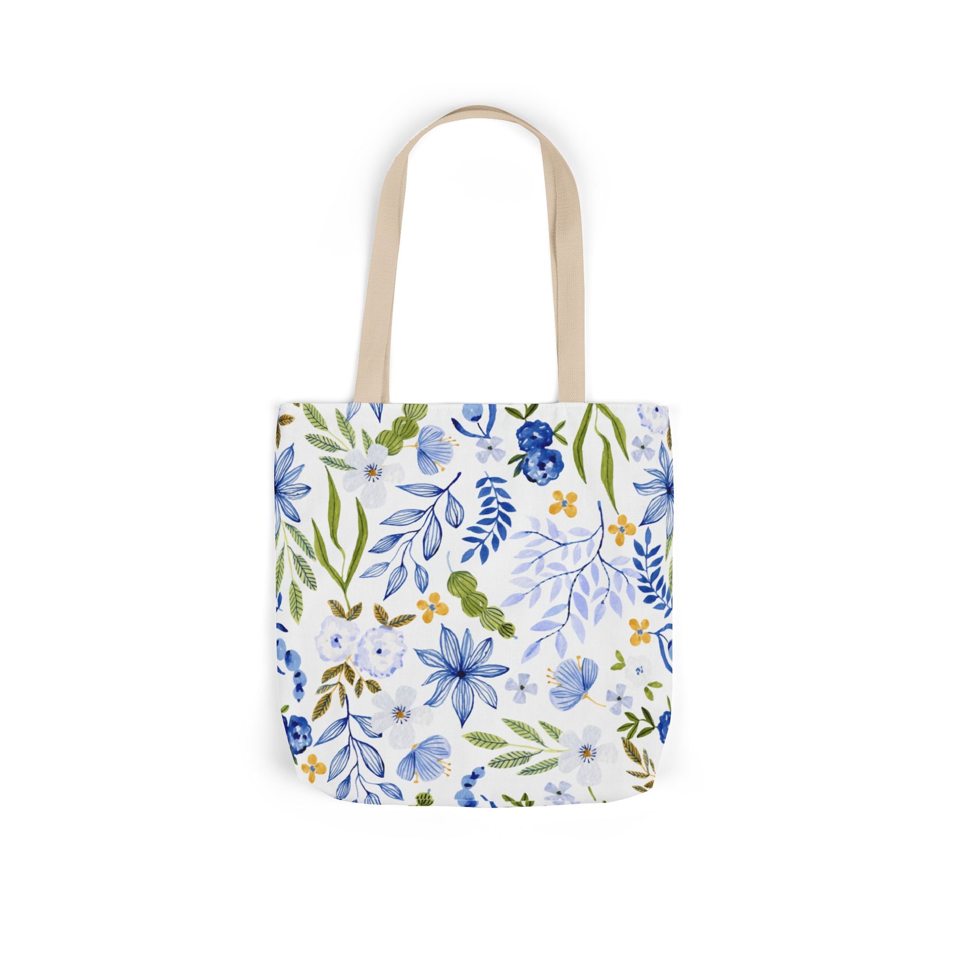 Floral Canvas Tote Bag Flower Handbag, Stylish Beach Tote, Vacation Bag