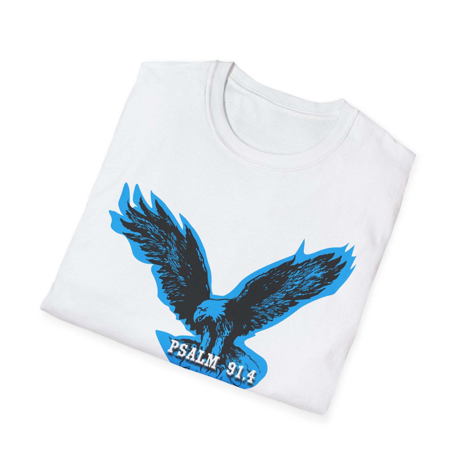 Eagle Tshirt For Men Women Bible Verse Shirt Gift For Mom Dad Softstyle T-Shirt Bible Verse Psalm 91 Tee