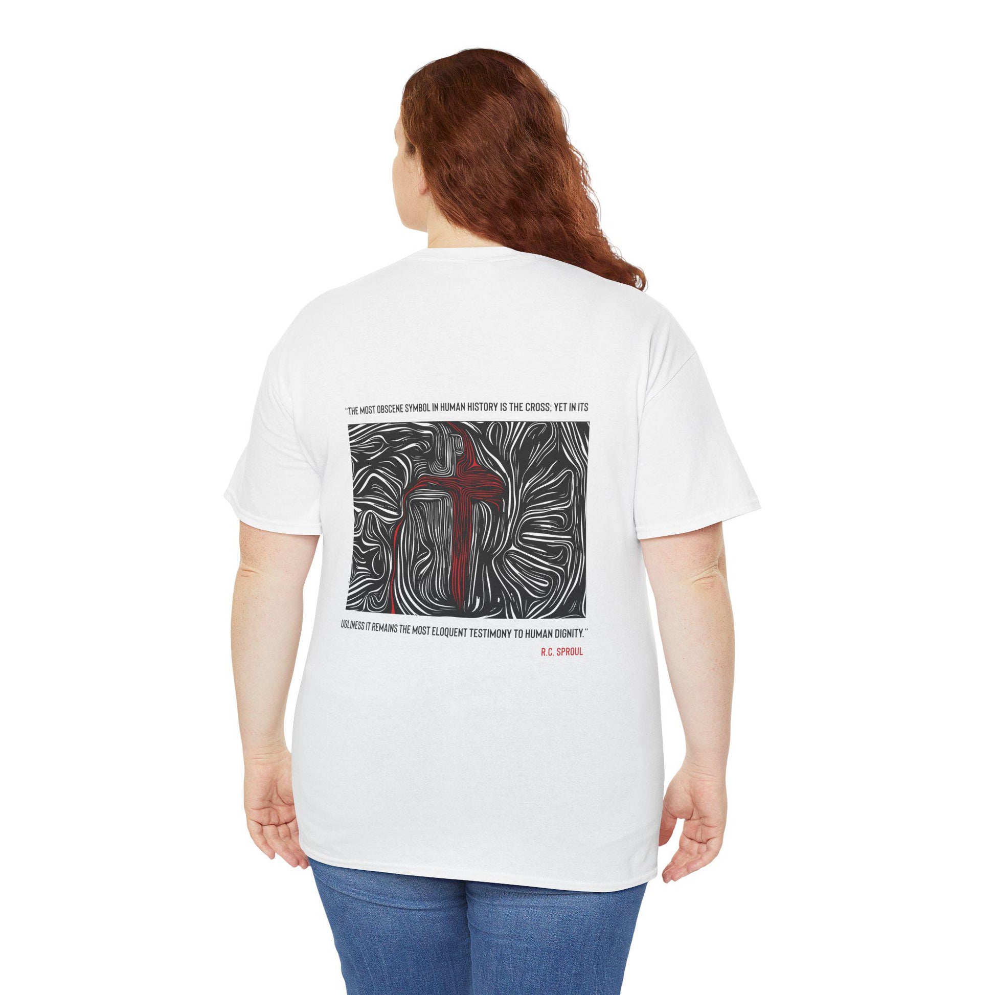 Inspirational T-Shirt For Christian Men Women Mom Dad Gift Bible Verse The Cross Quote For Apparel Shirt