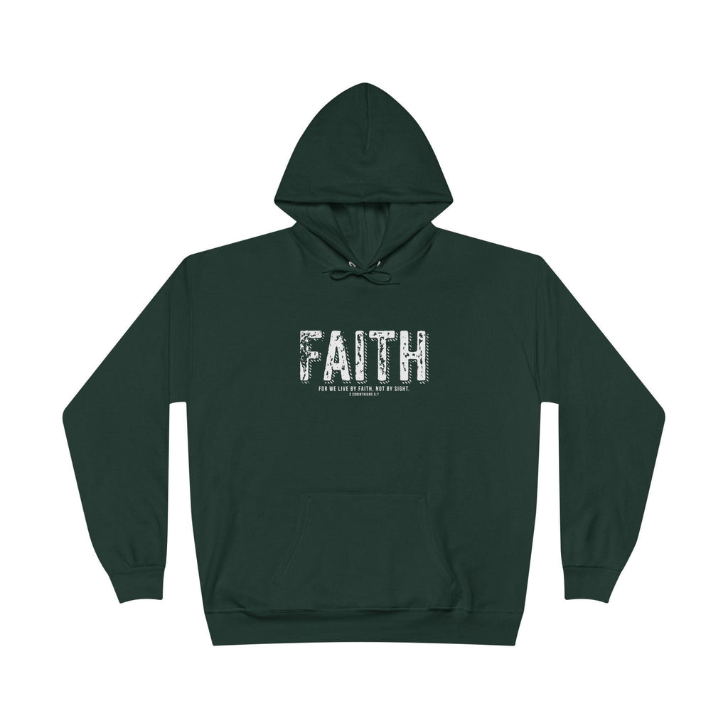 Christian Pullover Hoodie For Christian Men Women Pullover Hoodie Sweatshirt Christian Apparel For We Live By Faith Bible Verse