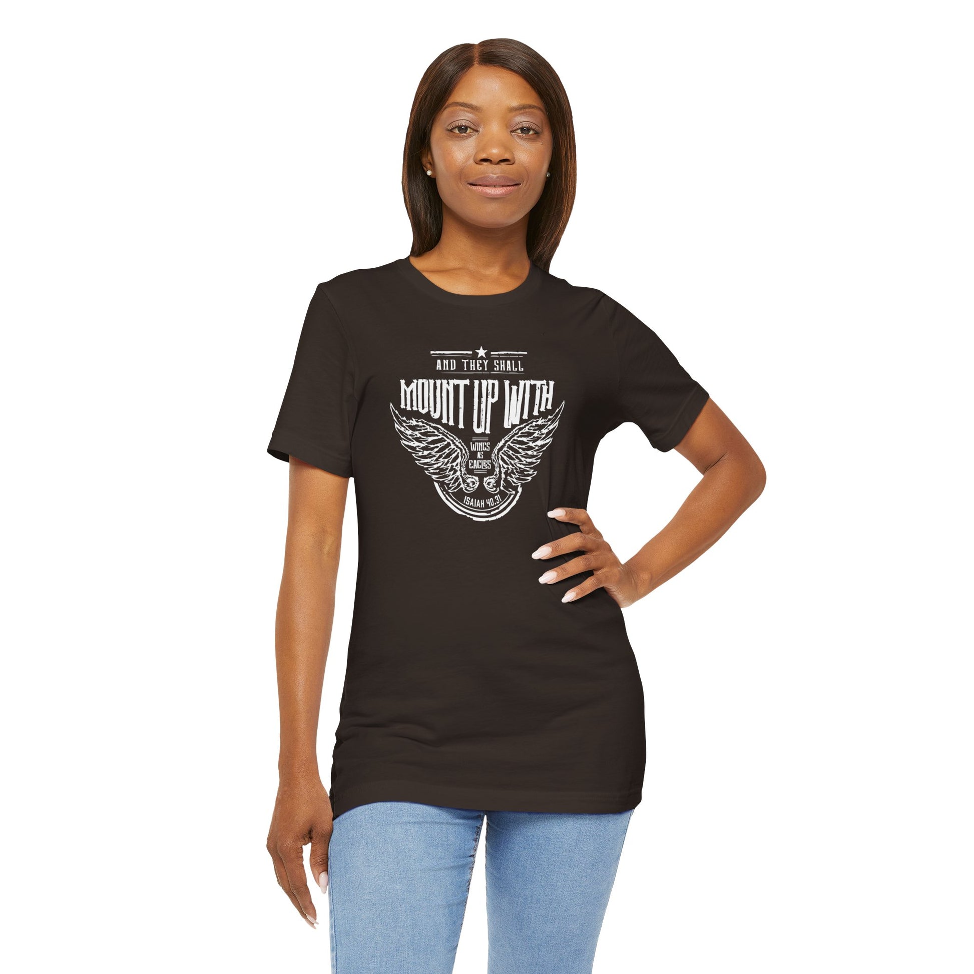 Christian Man Woman Inspirational Tshirt Isaiah Scripture Bible Verse Tee Perfect for Casual Outings & Gifts
