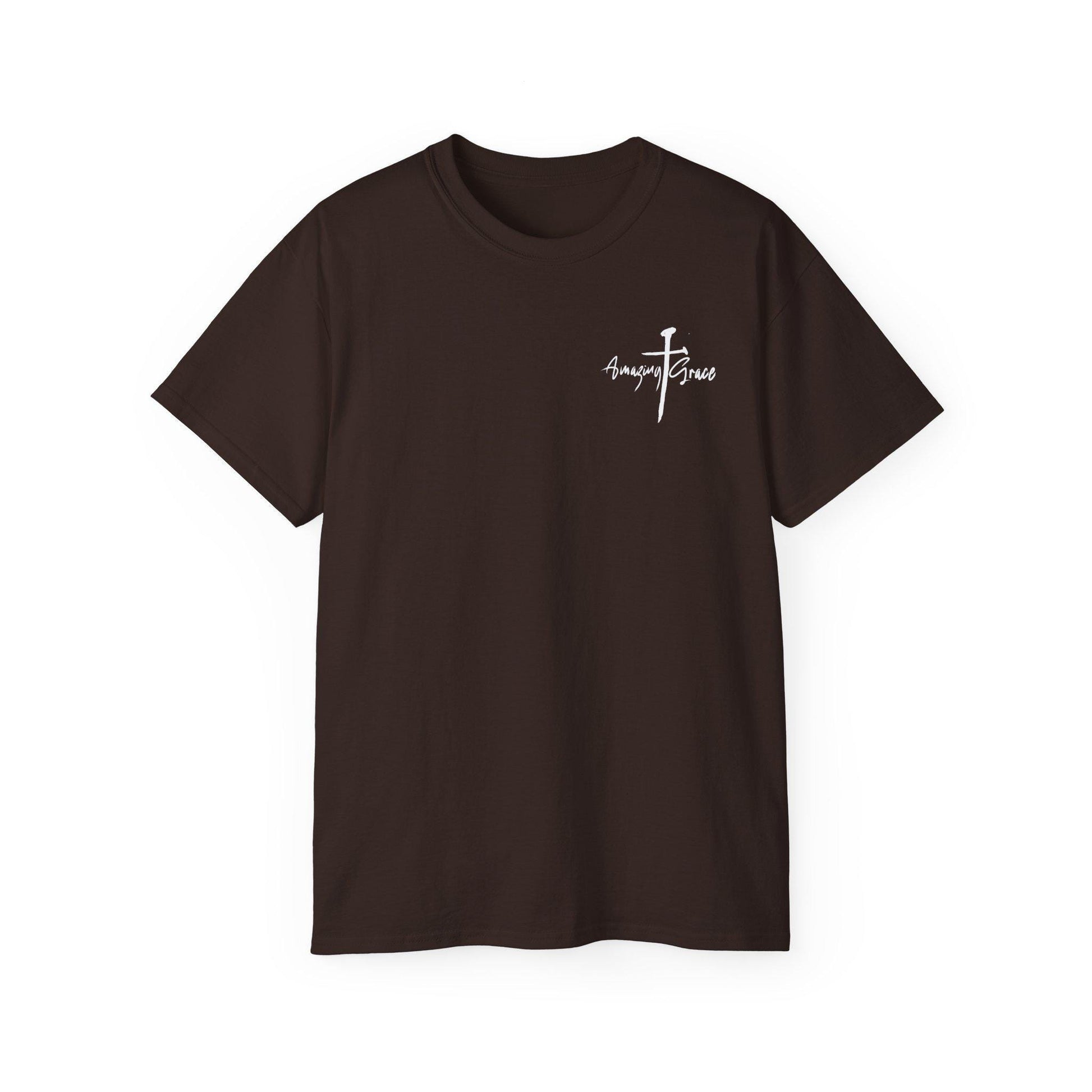 Christian Tshirt Christian Men Women Gift Cotton Tee Apparel T-Shirt Amazing Grace Tee