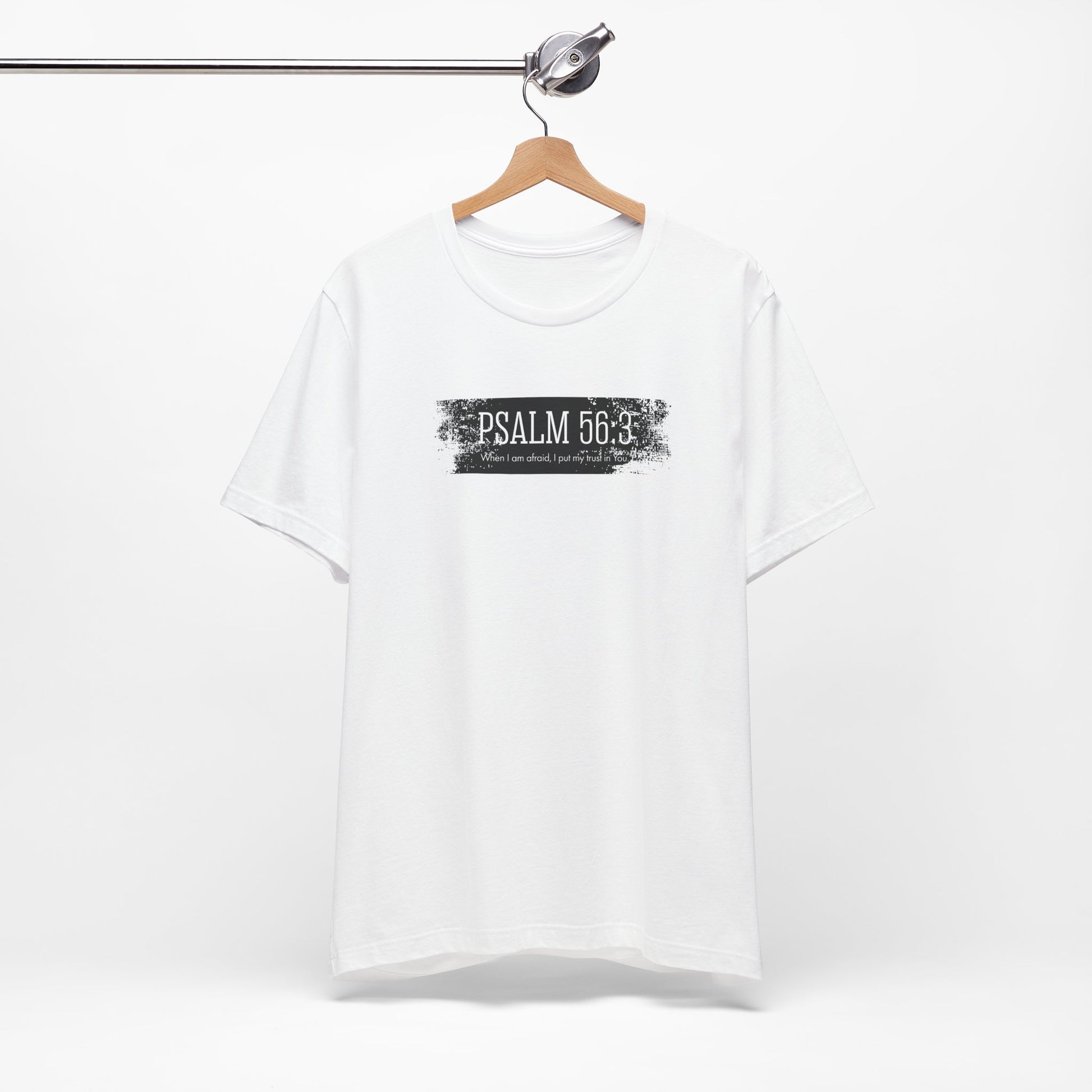 Inspirational Psalm 56:3 Unisex Soft Short Sleeve Tee For Gift Bible Verse Shirt Tee