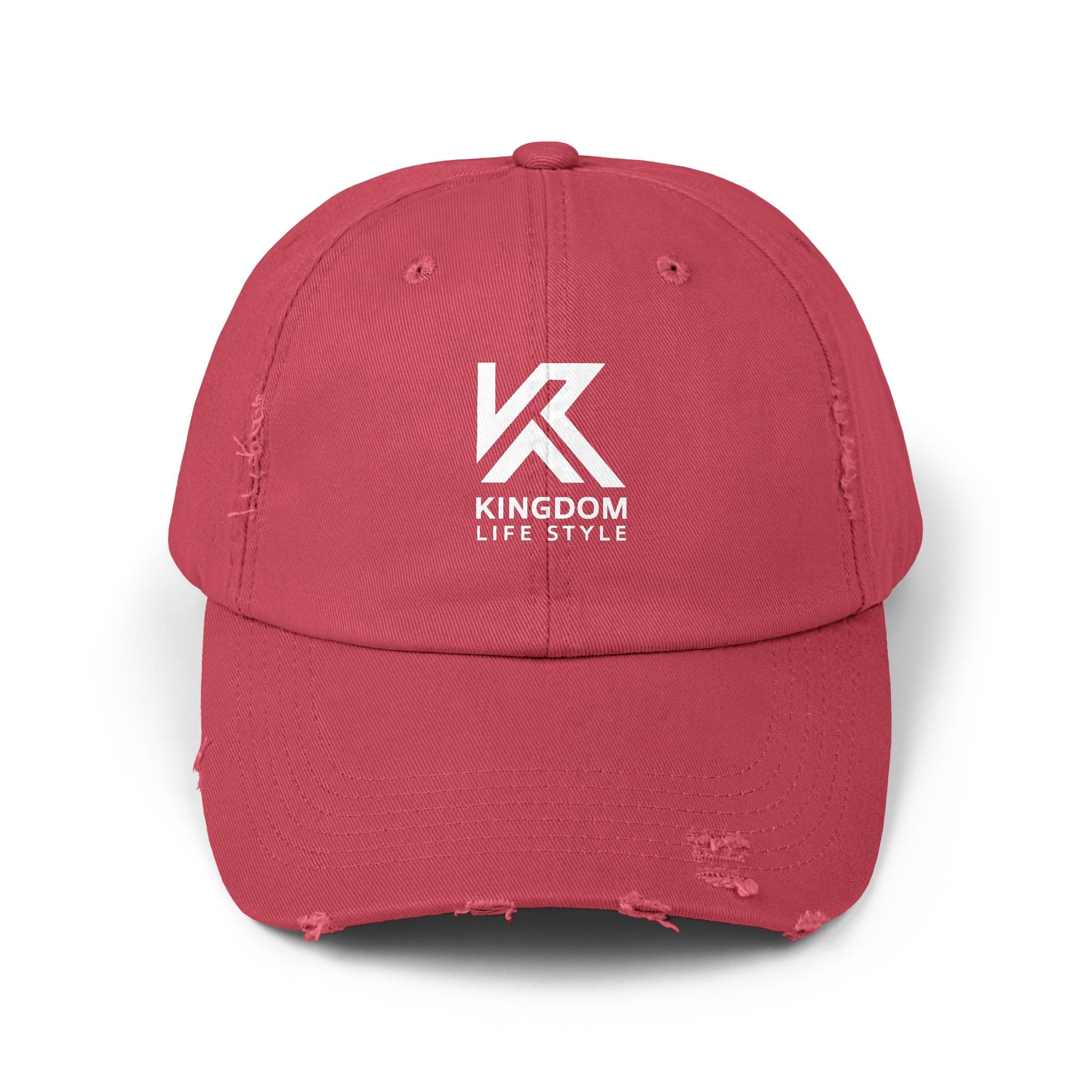 Stylish Unisex Distressed Cap - Kingdom Life Style Adjustable Hat Kingdom Lifestyle Cap Fa