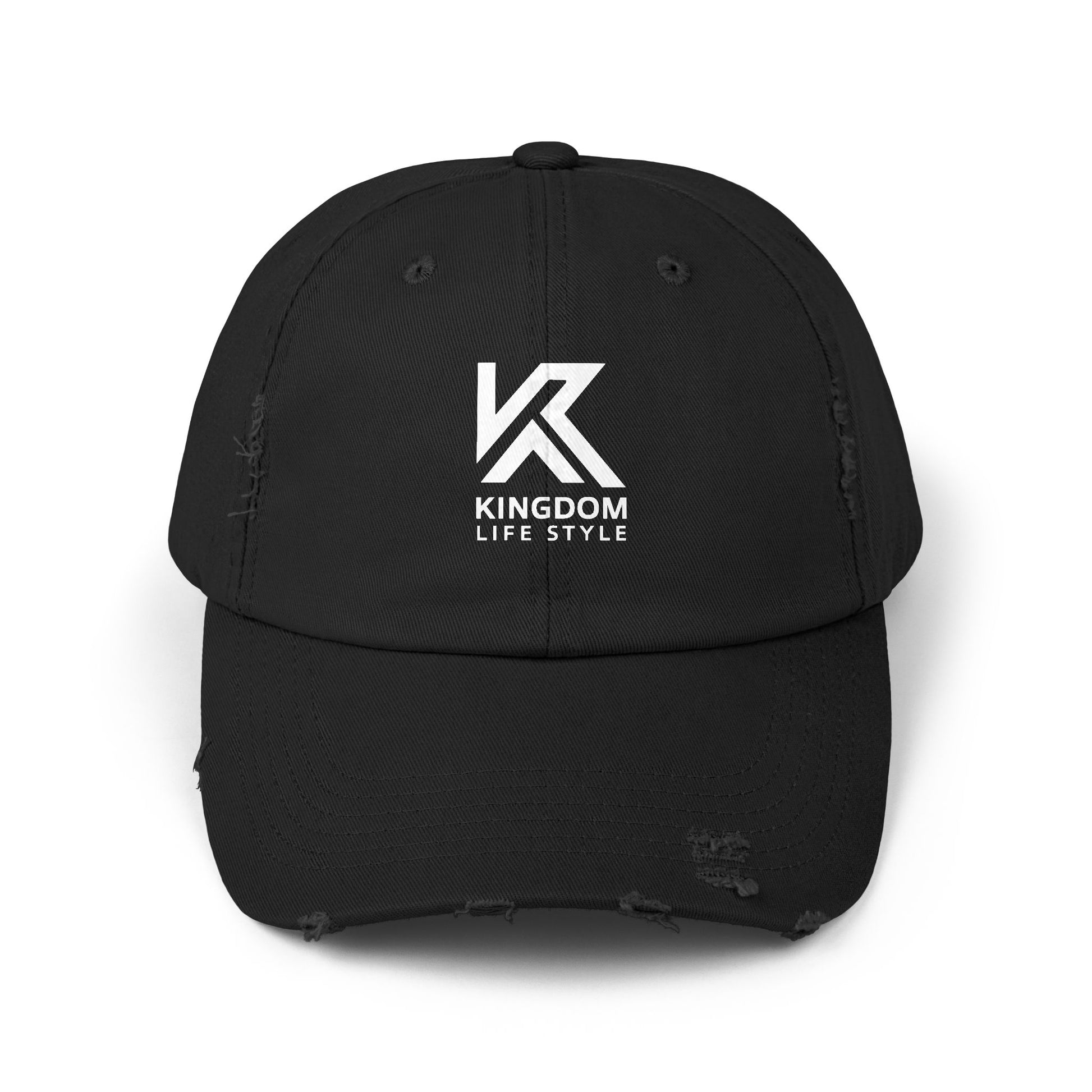 Stylish Unisex Distressed Cap - Kingdom Life Style Adjustable Hat Kingdom Lifestyle Cap Fa