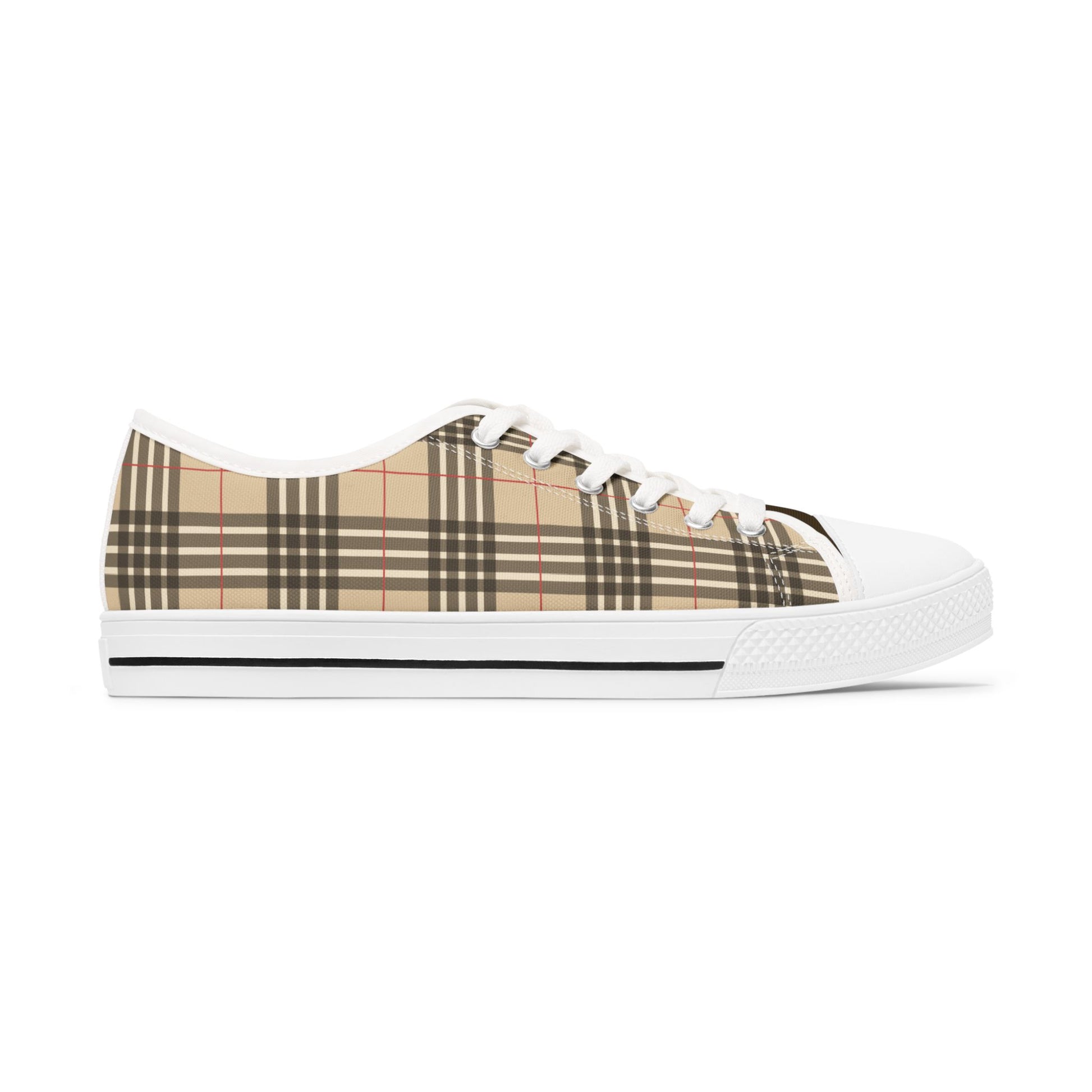 Stylish Women's Low Top Sneakers with Classic Plaid Design Women's Designer Soft Plaid Low Top Sneakers Womens Converse Sneakers Sneakers For Women Low Top Sneakers Canvas Lace Up Girls Ladies Flat. Limited stock available.