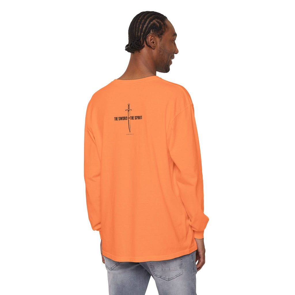 Christian Long Sleeve TShirt For Christian Mom Dad  For Christian Men Christian Shirt, Bible Verse T-Shirt, Religious Outfit, Retro Faith T Shirt, Christian Cross Graphic Tees, Jesus Shirt, Religious Gift Shirt Long Sleeve Tee Apparel Bible Verse Ephesian