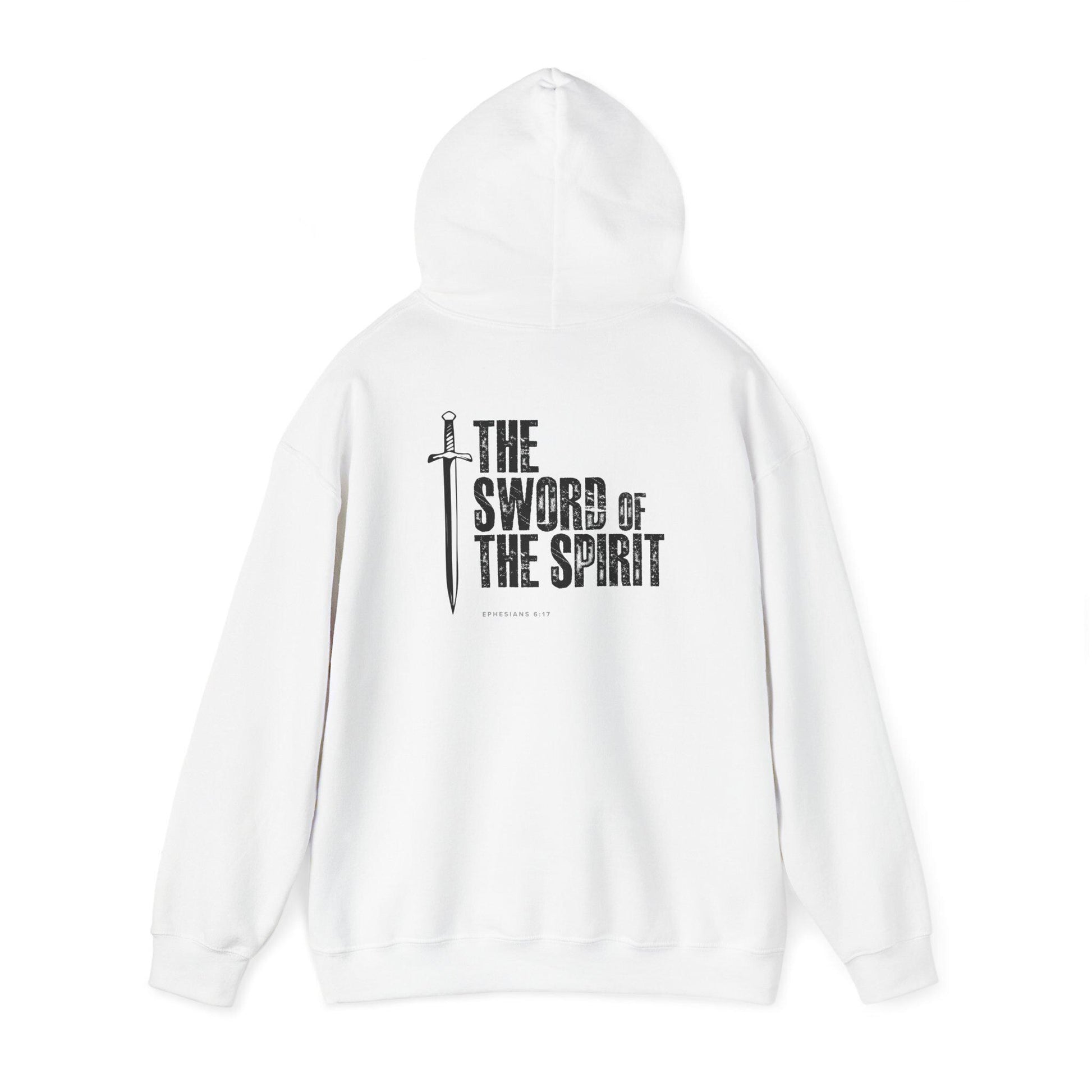 Christian Sweatshirt For Christian Men Women Mom Dad Christian Shirt Bible Verse The Sword of Spirit Scripture Hooded Sweatshirt Apparel