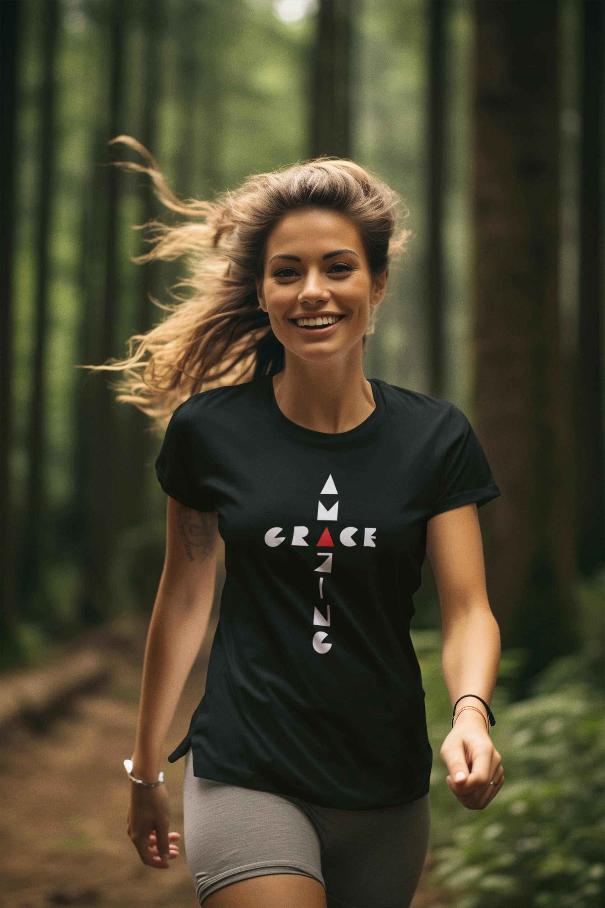 Amazing Grace Unisex T-shirt Faith Shirt Gift For Mom Dad Birthday Gift Religious Shirt Graphic Tee Bible Tee - A Kingdom Lifestyle