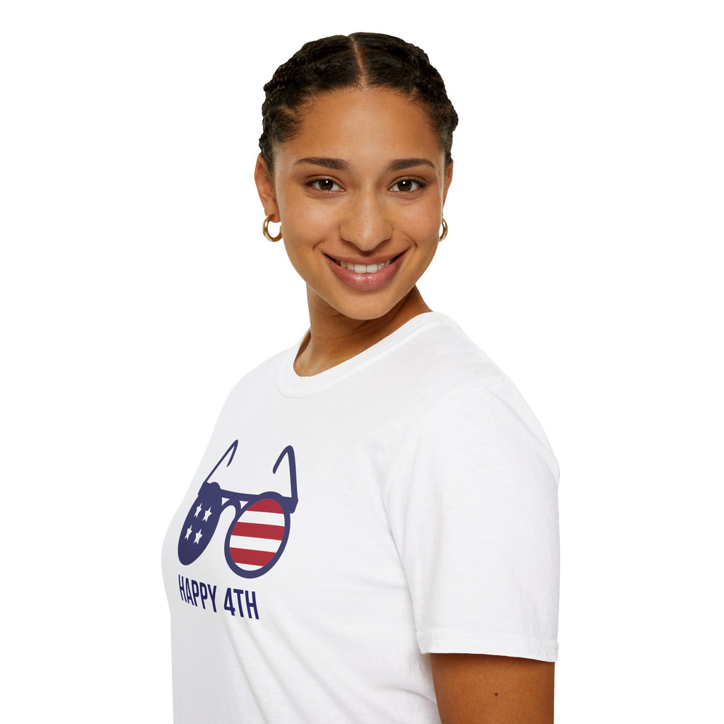 Happy 4th of July Unisex Softstyle T-Shirt Hoiiday Tee Independence Day Shirt
