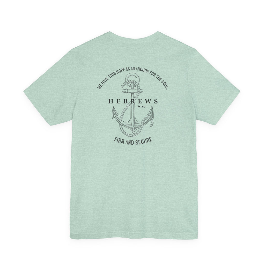 Christian Shirt Bible Verse T-Shirt Religious Outfit Christian Jesus Shirt Religious Gift Shirt Nautical Tee Chirstian Apparel Gift Christian Clothing Tee