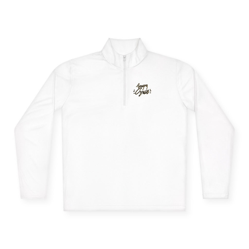 Pullover For Women Christian Gift Mom Fashion Clothing Amazing Grace Graphic Christian Women Quarter Zip Apparel Shirt