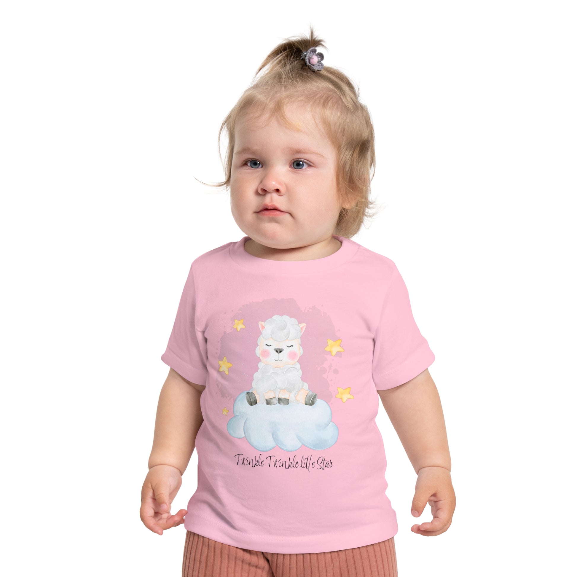 Cute Baby Short Sleeve T-Shirt  'Twinkle Twinkle Little Star' Design Tshirt Baby Gift or Shower