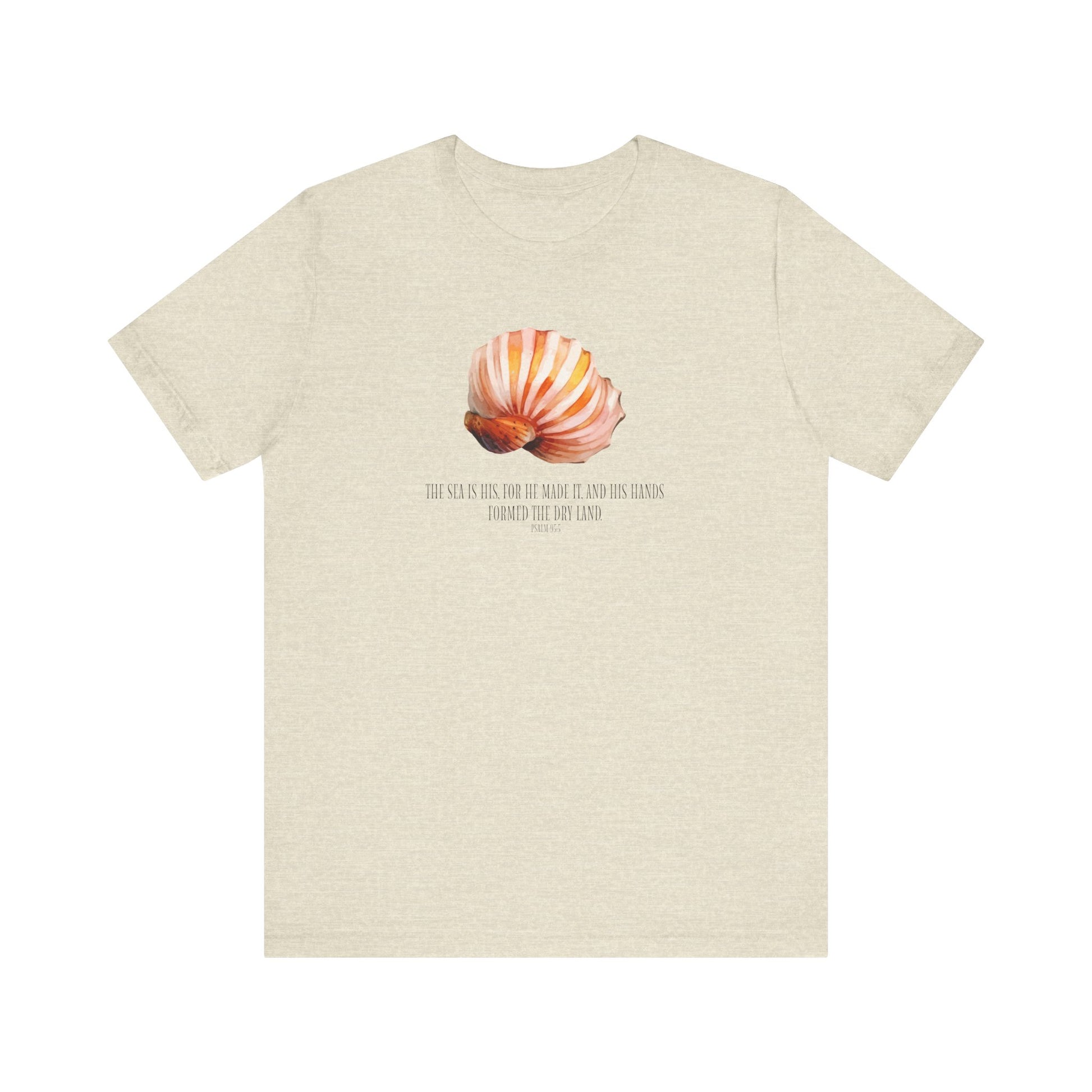 Seashell Inspiration Unisex Jersey Tee - Coastal Vibes, Beach T-Shirt, Nature Lover Gift, Casual Wear, Summer Essentials