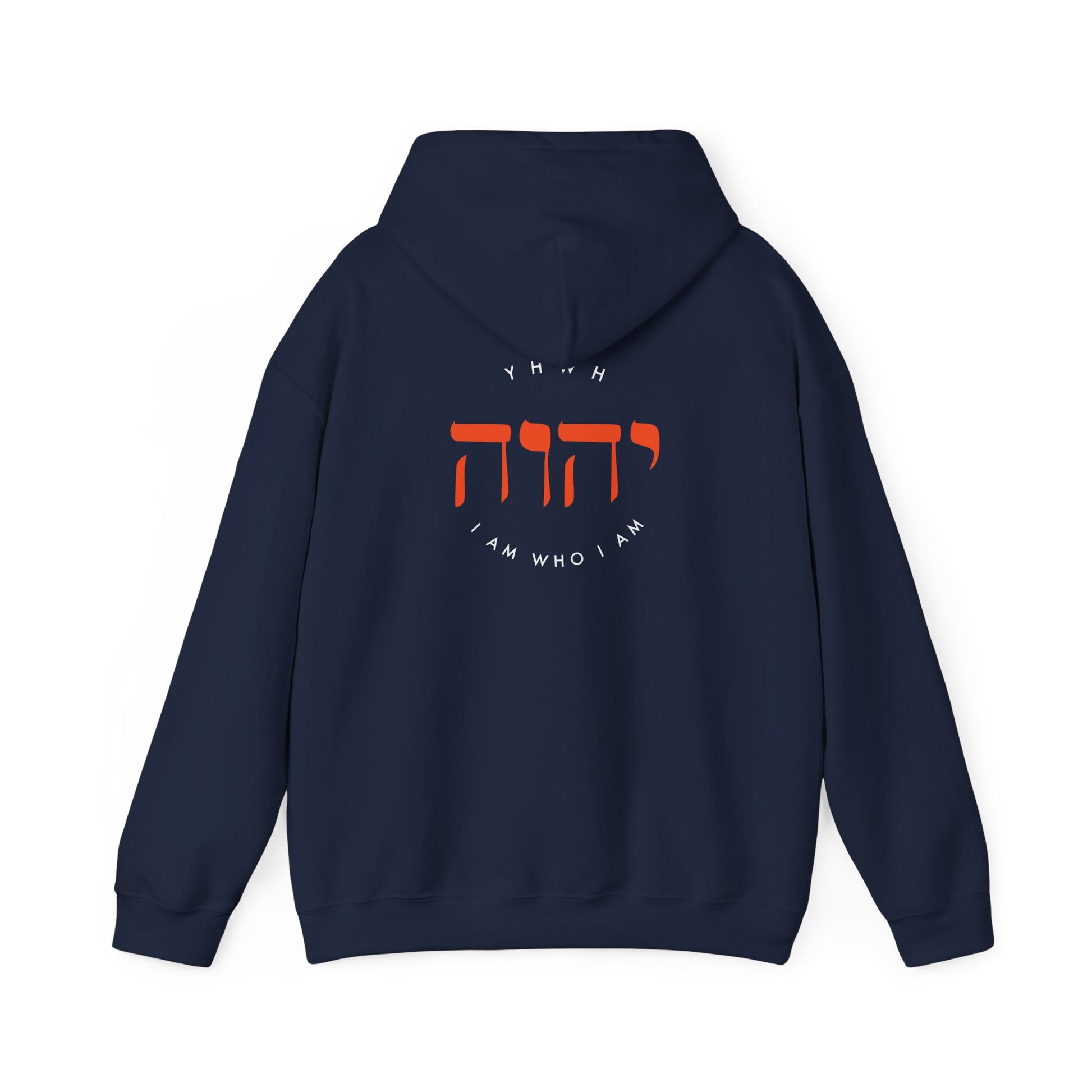 Hooded Sweatshirt For Men Women Clothing Modern Christian Fashion Sweatshirt Apparel Hebrew Graphic I Am Who I Am Hoodie