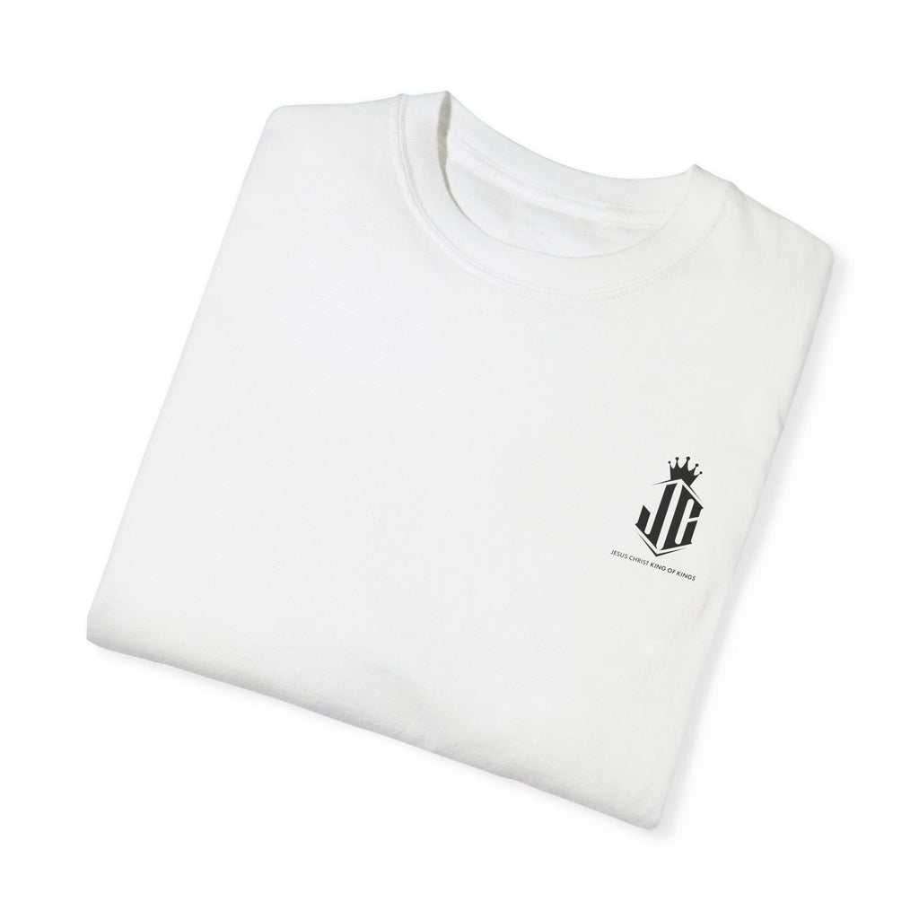 Unisex Garment-Dyed T-Shirt - Jesus Christ King of Kings Design Jesus Christ King of Kings T-Shirt | Faith-Based Unisex Apparel