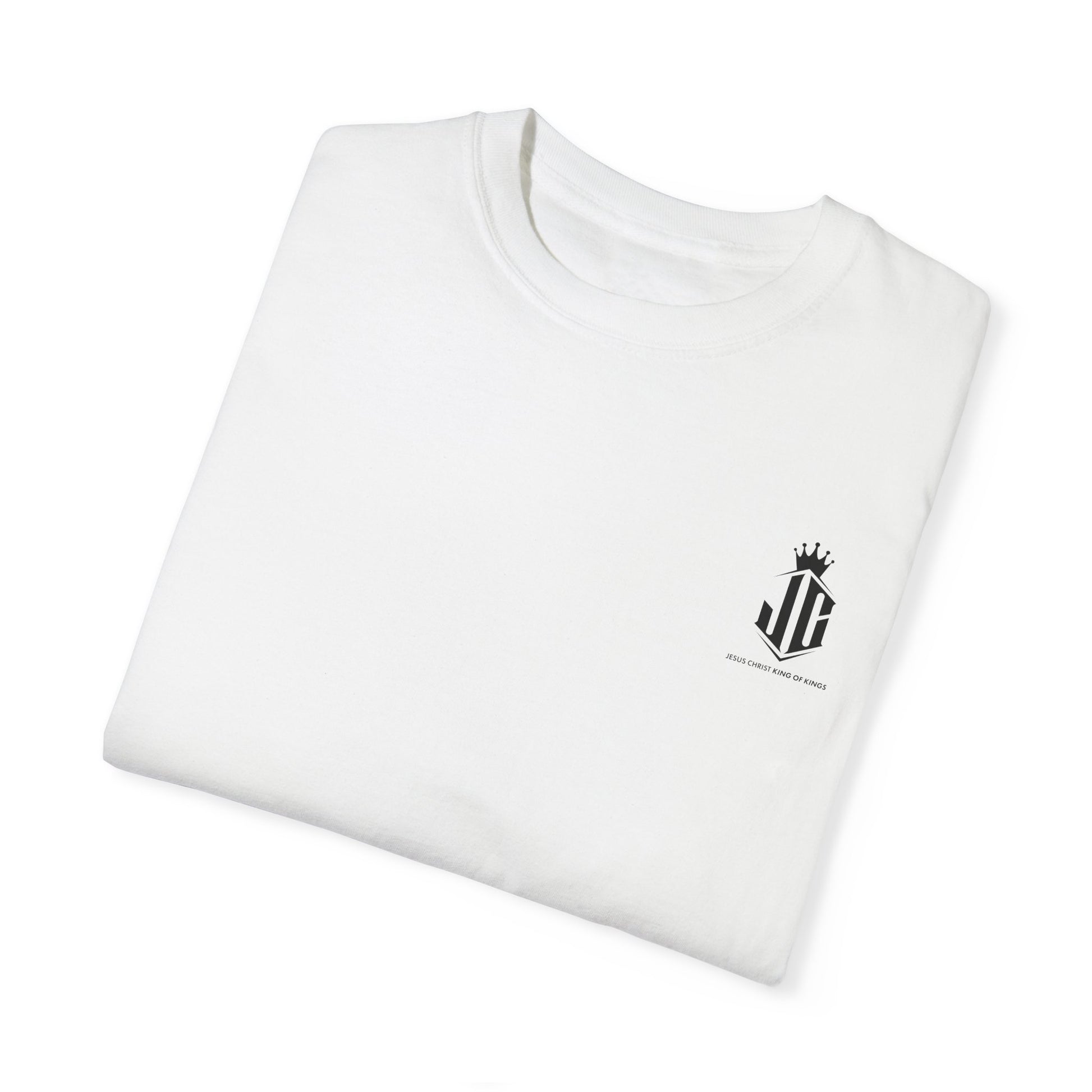 Unisex Garment-Dyed T-Shirt - Jesus Christ King of Kings Design Jesus Christ King of Kings T-Shirt | Faith-Based Unisex Apparel