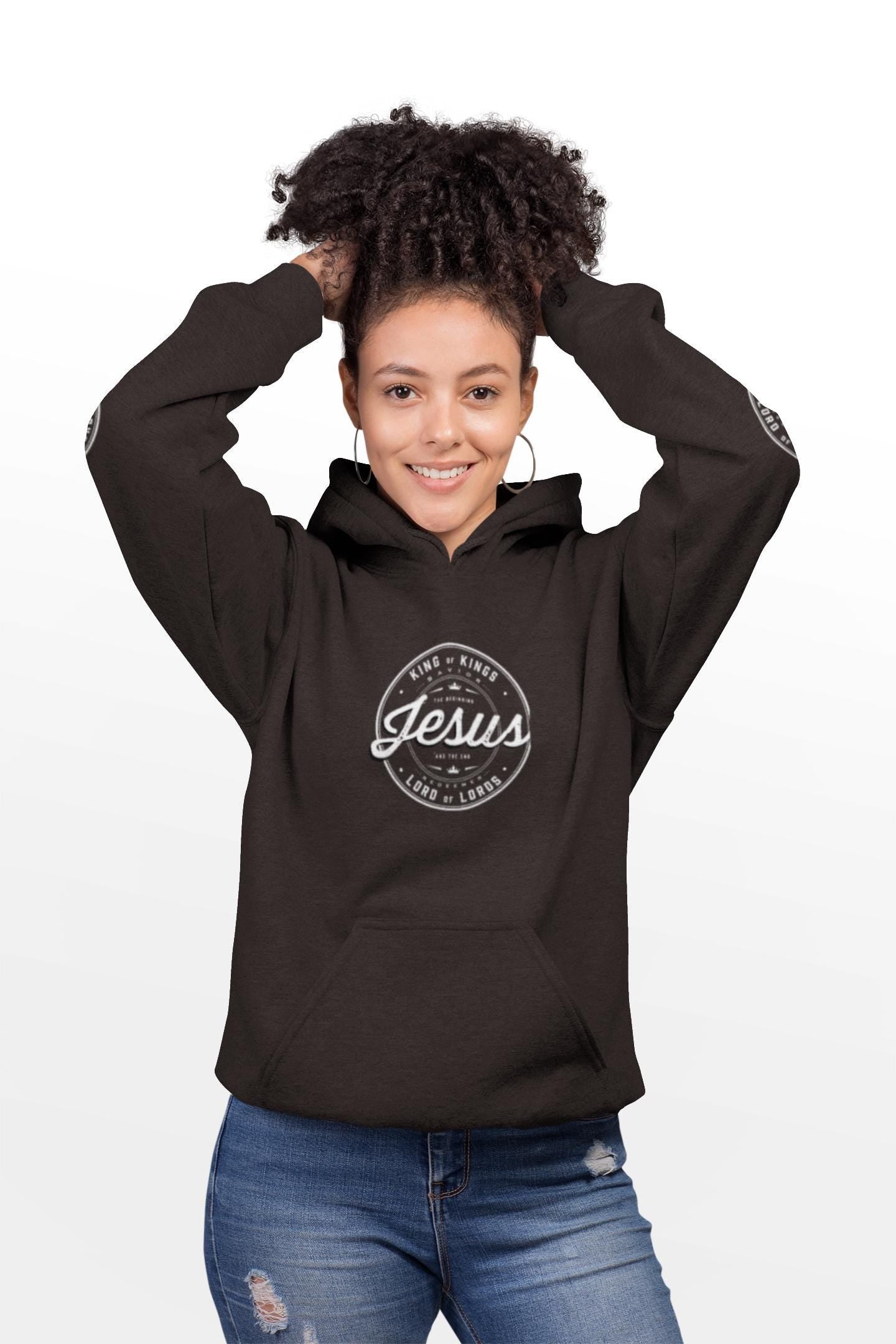 Jesus Hoodie Sweatshirt For Christian Men Women College Sweatshirt For Mom Dad Gift Christian Apparel Jesus Graphic Sweatshirt