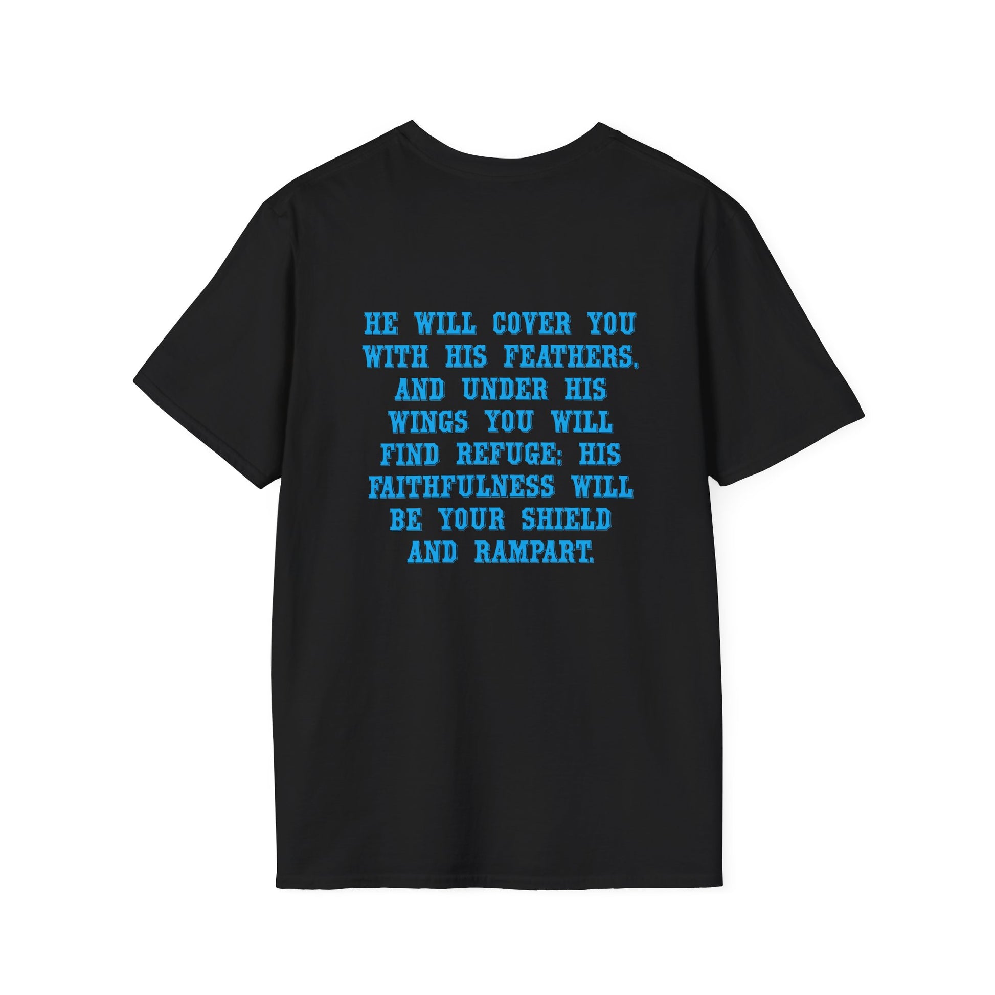 Eagle Tshirt For Men Women Bible Verse Shirt Gift For Mom Dad Softstyle T-Shirt Bible Verse Psalm 91 Tee